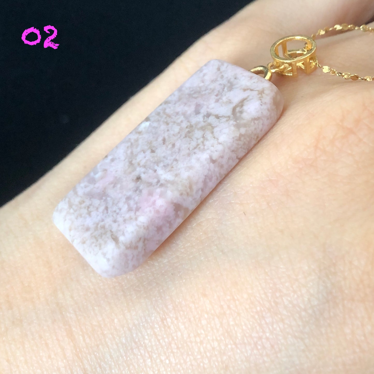 Natural Hetian Jade (Nephrite) Sakura Pink Pendant with Gold Plated s925 Sliver Pendant Buckle | Baby Pink Charm