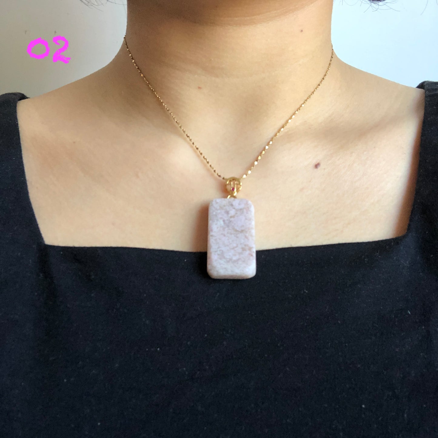 Natural Hetian Jade (Nephrite) Sakura Pink Pendant with Gold Plated s925 Sliver Pendant Buckle | Baby Pink Charm