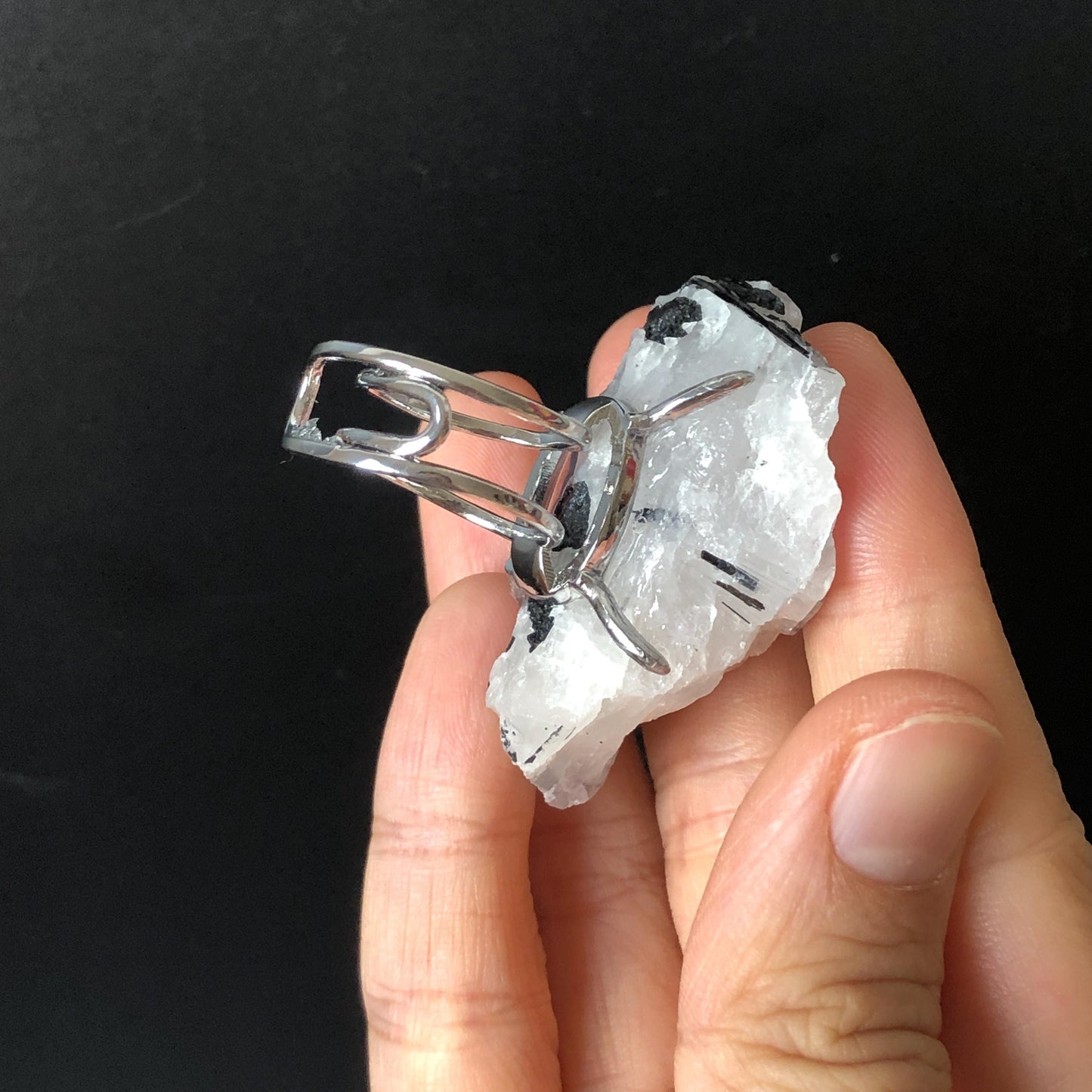 Black Tourmaline Quartz Ring, Large Raw Stone Ring Massive Raw Crystal Ring, Large Statement Ring, Chunky Irregular Oversized Gemstone Ring, silver-plated copper ring, huge cockail ring, root chakra stone for meditation, natural birthstone ring gift