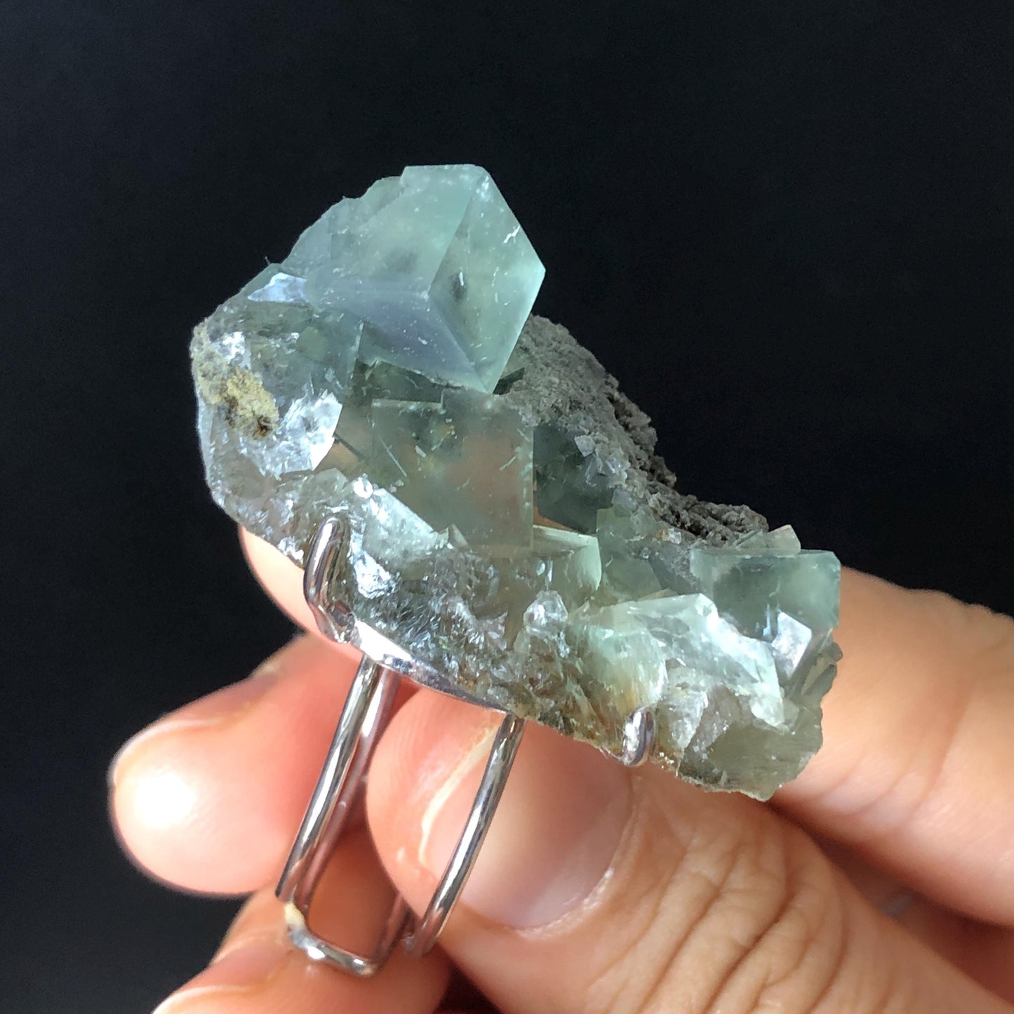 Raw Fluorite Ring, Big Raw Stone Ring Green, Large Raw Crystal Ring, Irregular Chunky Adjustable Statement Ring, Huge Cocktail Ring, birthstone gift for him and her, Ring for Men and Women, Third eye chakra stone ring, raw mineral ring, silver-plated