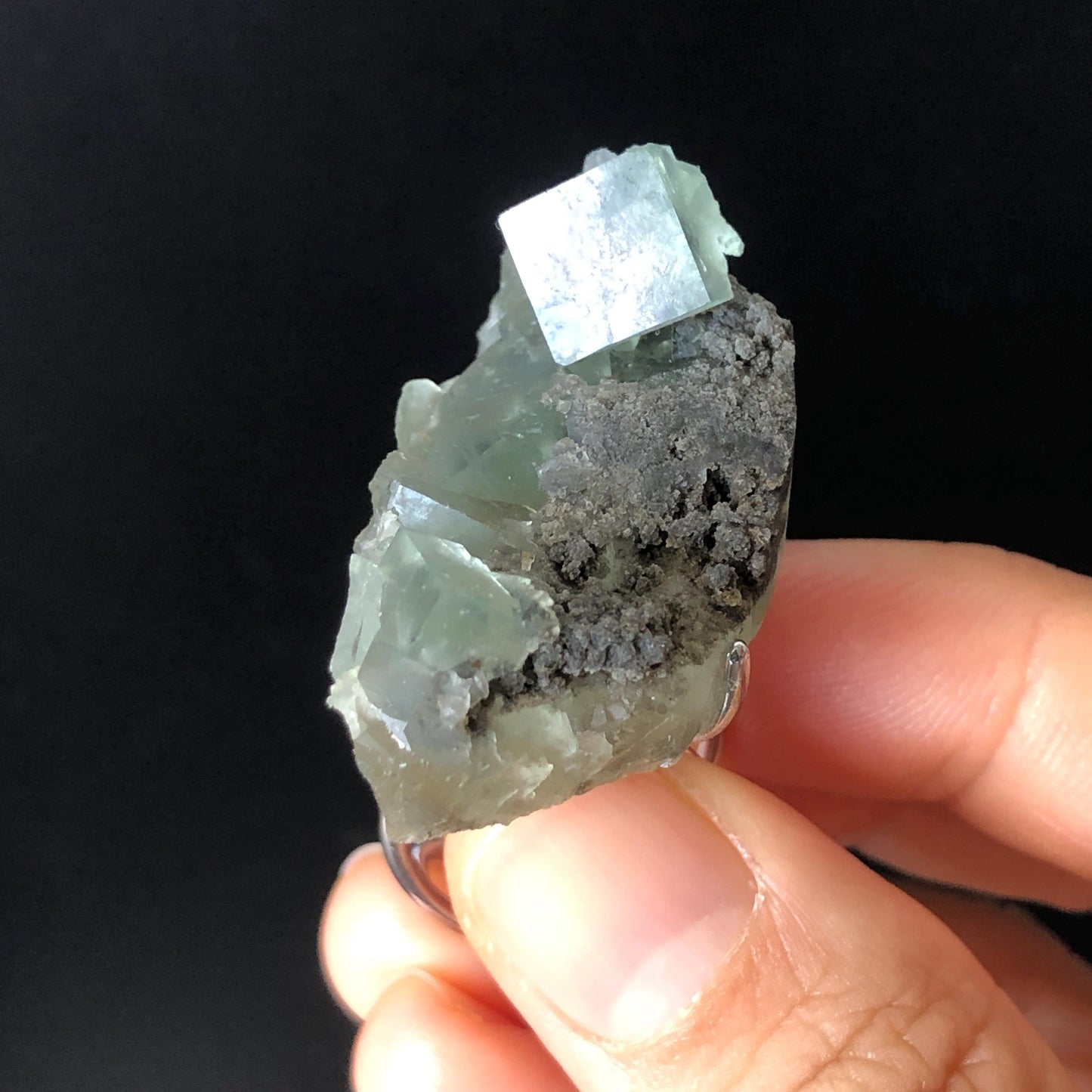 Raw Fluorite Ring, Big Raw Stone Ring Green, Large Raw Crystal Ring, Irregular Chunky Adjustable Statement Ring, Huge Cocktail Ring, birthstone gift for him and her, Ring for Men and Women, Third eye chakra stone ring, raw mineral ring, silver-plated