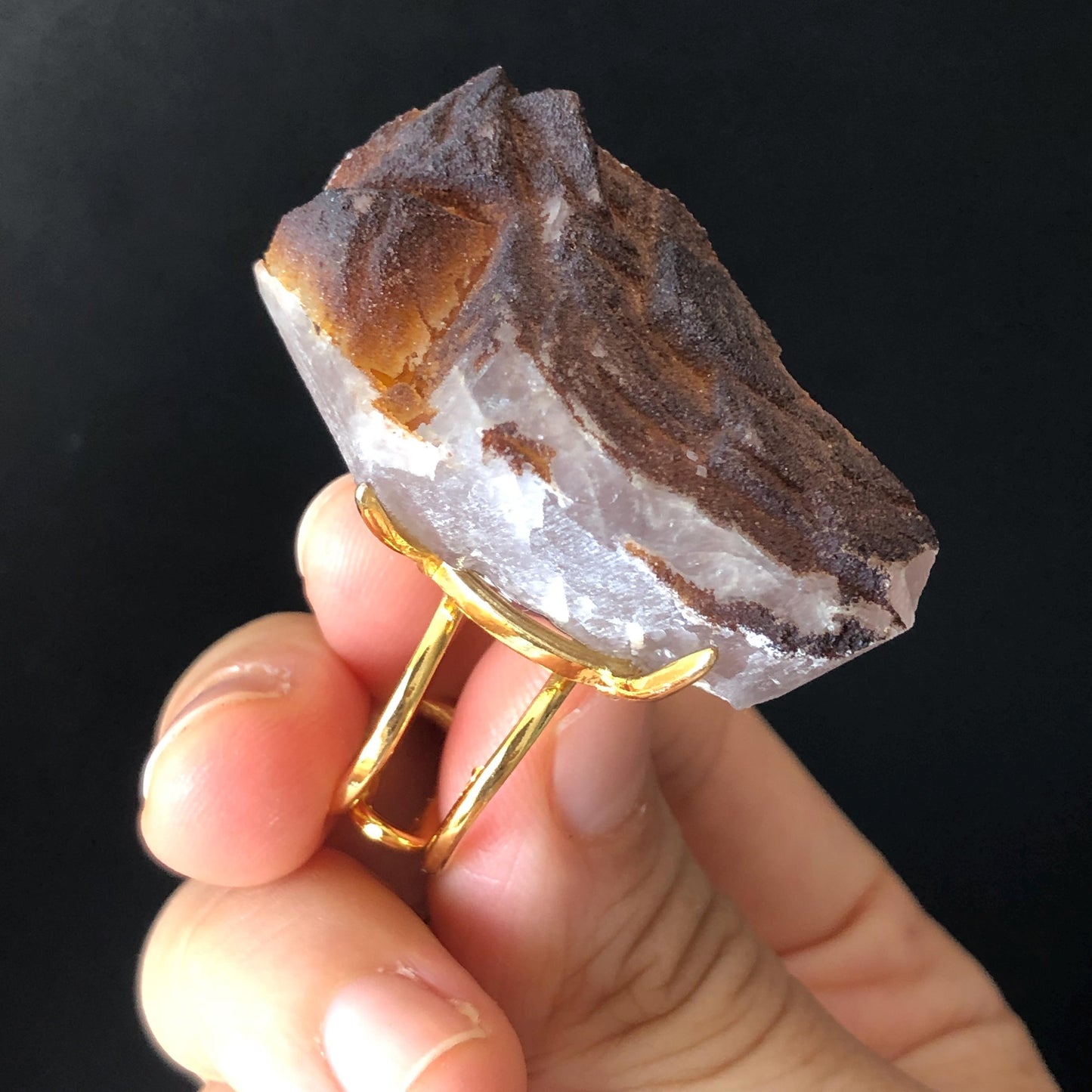 Raw Fluorite Ring, Chocolate Brown Fluorite Ring, Raw Crystal Ring, Raw Stone Ring, adjustable gemstone ring, Chunky Stone Ring, Large Statement Ring for Men and Women,Big Birthstone Ring, Raw Mineral Ring, Green Raw Crystal Ring, Crystal Band Ring