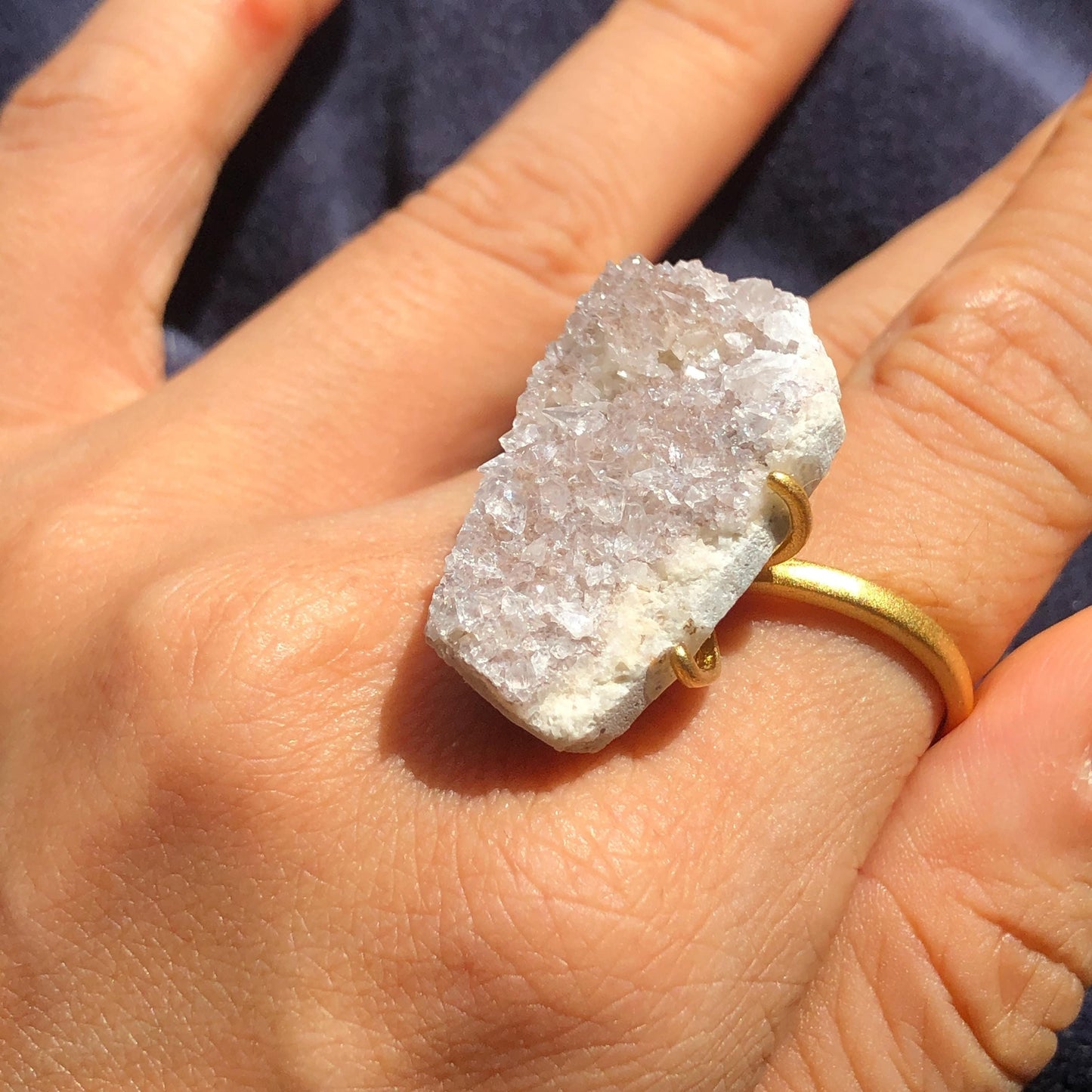 raw pink quartz ring, raw calcite ring , raw pink stone ring, raw pink quartz, pink quartz ring, Raw Stone Ring, Big Raw Crystal Ring Xlarge, Rough Huge Statement Ring, Chunky Irregular Raw Mineral Ring, Huge Stone Ring, Large statement ring