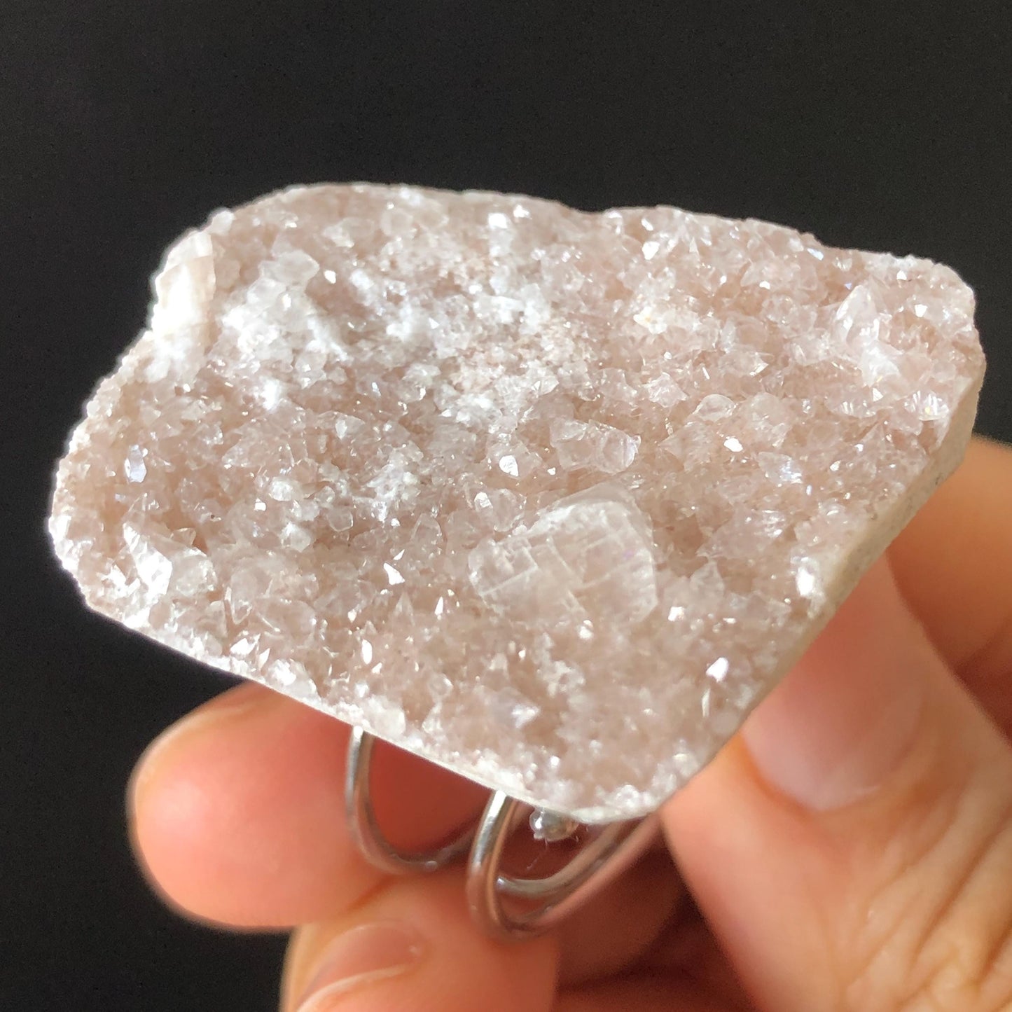 raw pink quartz ring, raw calcite ring , raw pink stone ring, raw pink quartz, pink quartz ring, Raw Stone Ring, Big Raw Crystal Ring Xlarge, Rough Huge Statement Ring, Chunky Irregular Raw Mineral Ring, Huge Stone Ring, Large statement ring