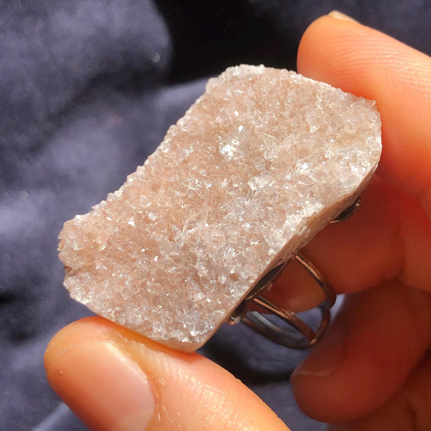 raw pink quartz ring, raw calcite ring , raw pink stone ring, raw pink quartz, pink quartz ring, Raw Stone Ring, Big Raw Crystal Ring Xlarge, Rough Huge Statement Ring, Chunky Irregular Raw Mineral Ring, Huge Stone Ring, Large statement ring