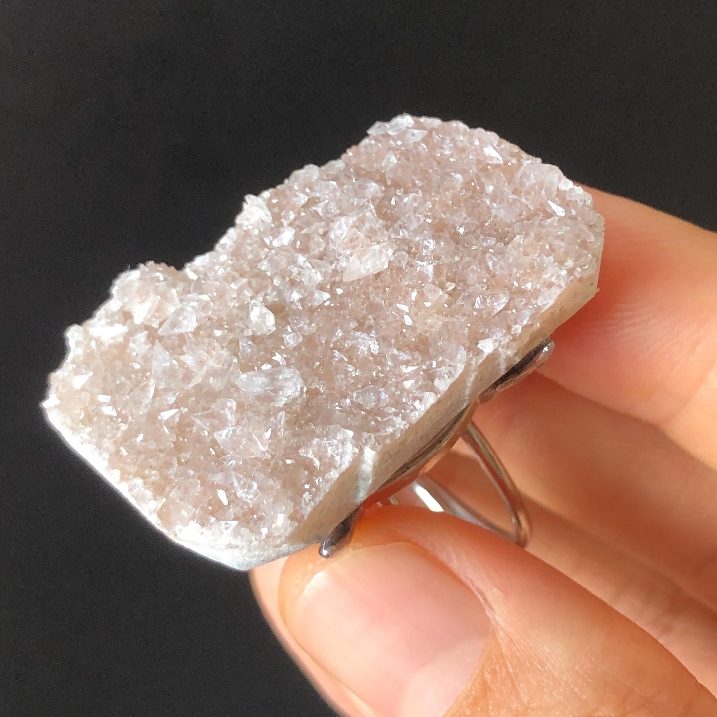 raw pink quartz ring, raw calcite ring , raw pink stone ring, raw pink quartz, pink quartz ring, Raw Stone Ring, Big Raw Crystal Ring Xlarge, Rough Huge Statement Ring, Chunky Irregular Raw Mineral Ring, Huge Stone Ring, Large statement ring