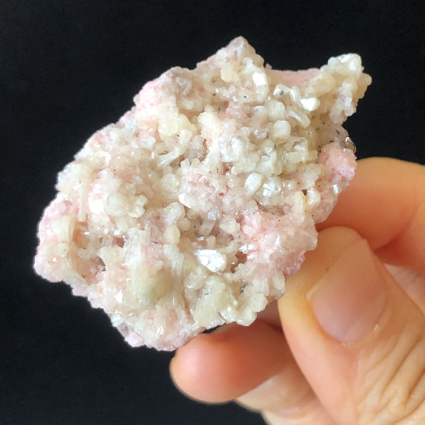 Pink Rhodochrosite Ring | Raw Stone Ring | Baby Pink | Adjustable Crystal Statement Ring | Bulgaria | Big Crystal huge irregular chunky ring, raw minerals ring, pink stone ring large gemstone ring big stone ring, huge cocktail ring for men and women