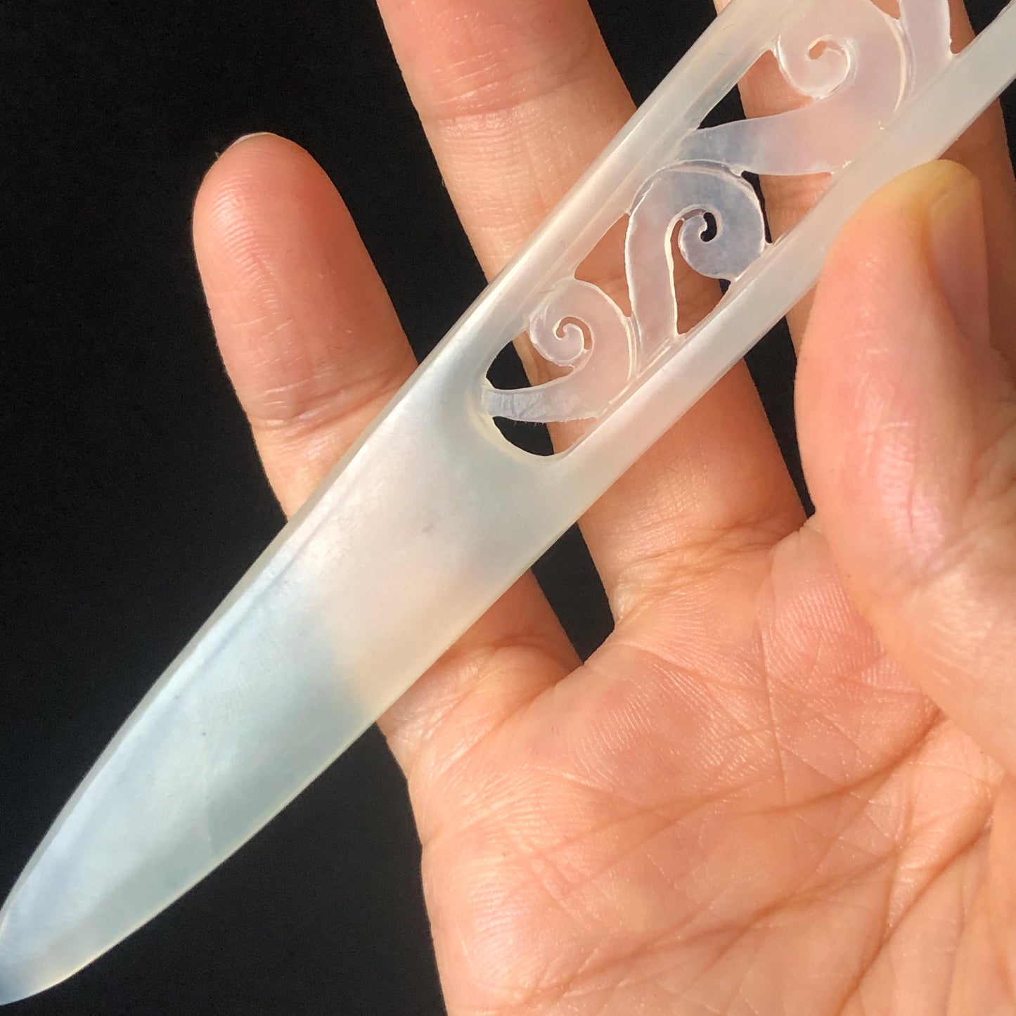Certificate Xiu Jade Serpentine Hand Carved Peach Blossom Flower Hair Pin | Ice White Jade Hair Stick | Asian Chinese Vintage Hair Fork gift for her bridal shower gift bridal hair clip wedding gift engagement hair stick hanfu hair fork korean hair comb japanese hairpin vintage hair stick certified natural jade white jade carving flower carving peach blossom