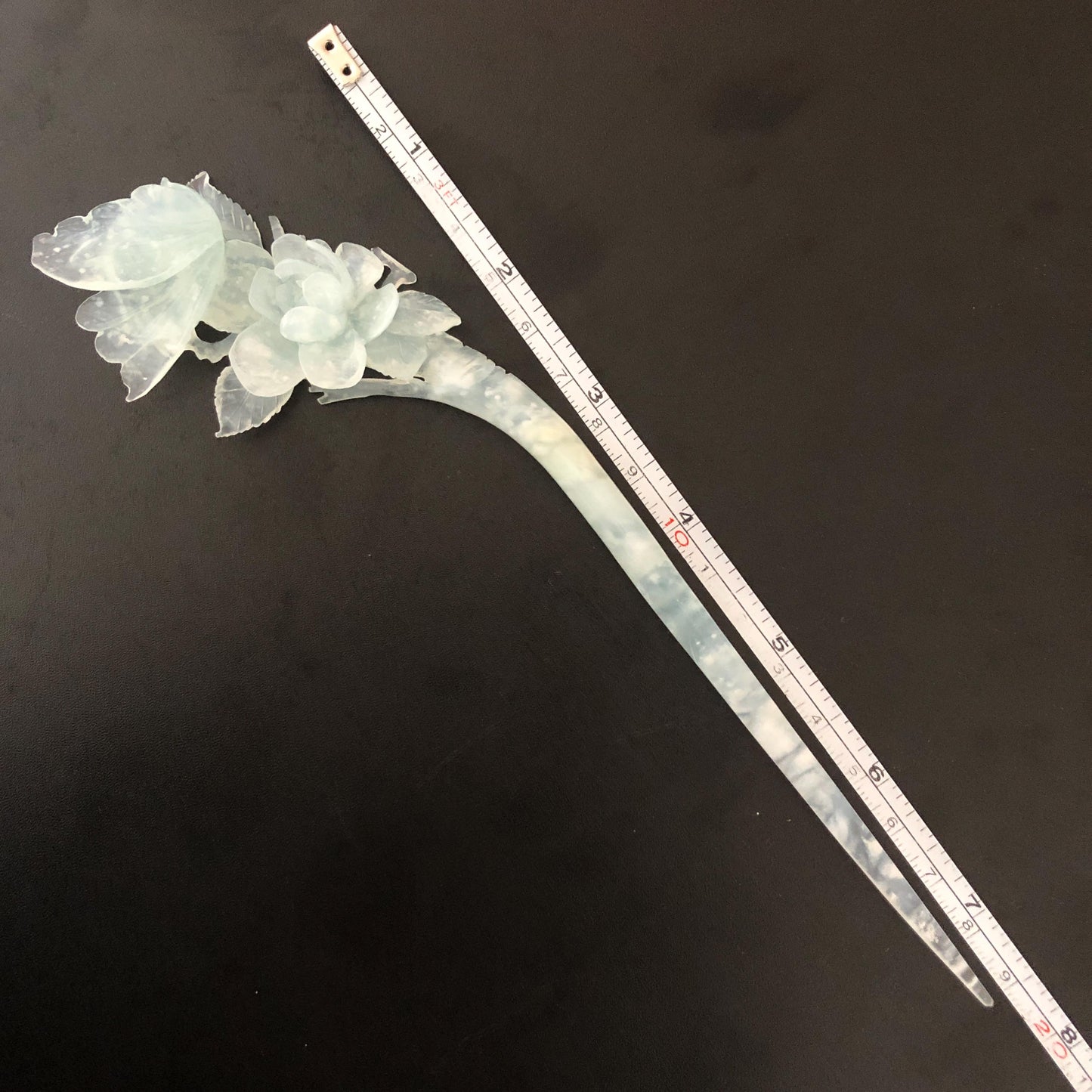 Certified Xiu Jade Serpentine Carved Butterfly & Flower Hair Pin, Blue Jade Hair Stick, Asian Hair Fork, Wedding Headpiece Hair accessories blue jade carving butterfly carving flower carving hand engraved jade hair fork japanese hair clip
korean hair stick antique hair pins vintage hair comb wedding hair accessories bridal shower gift engagement hairpins certified jade natural unteated jade with cerificate