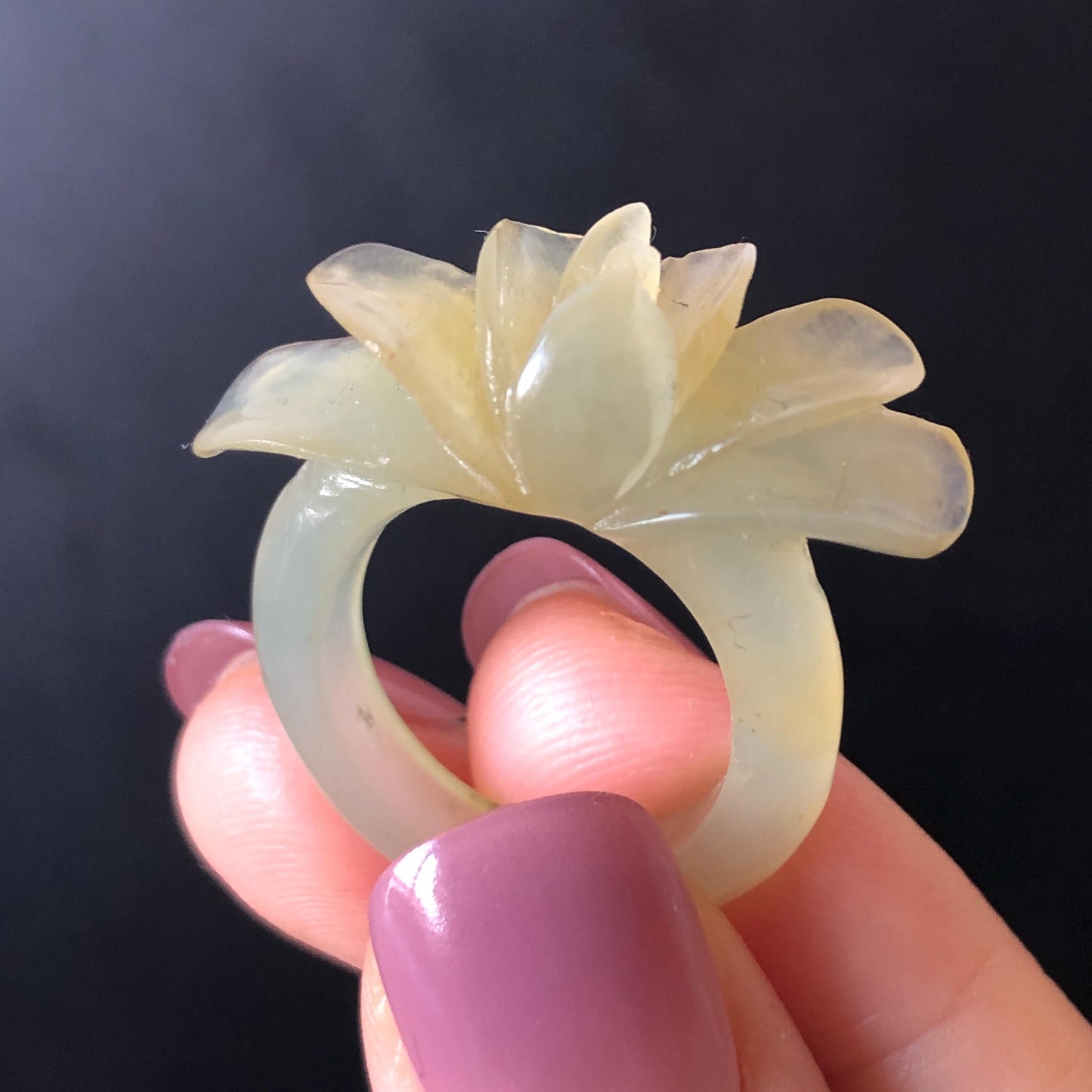 50mm-64mm! Customised Size Natural Xiu Jade Serpentine Hand-Carved Yulan flowers Bangle & Ring Set | Yellow Green Jade Personalized Bracelet Gift for her tailor made bangle jade carving yulan carving hand engraved flower bangle flower carving green jade yellow jade 3D carving hollow out carving certified natural jade untreated jade with certificate custom-made jade bracelet big size bangle huge size bangle small size bracelet