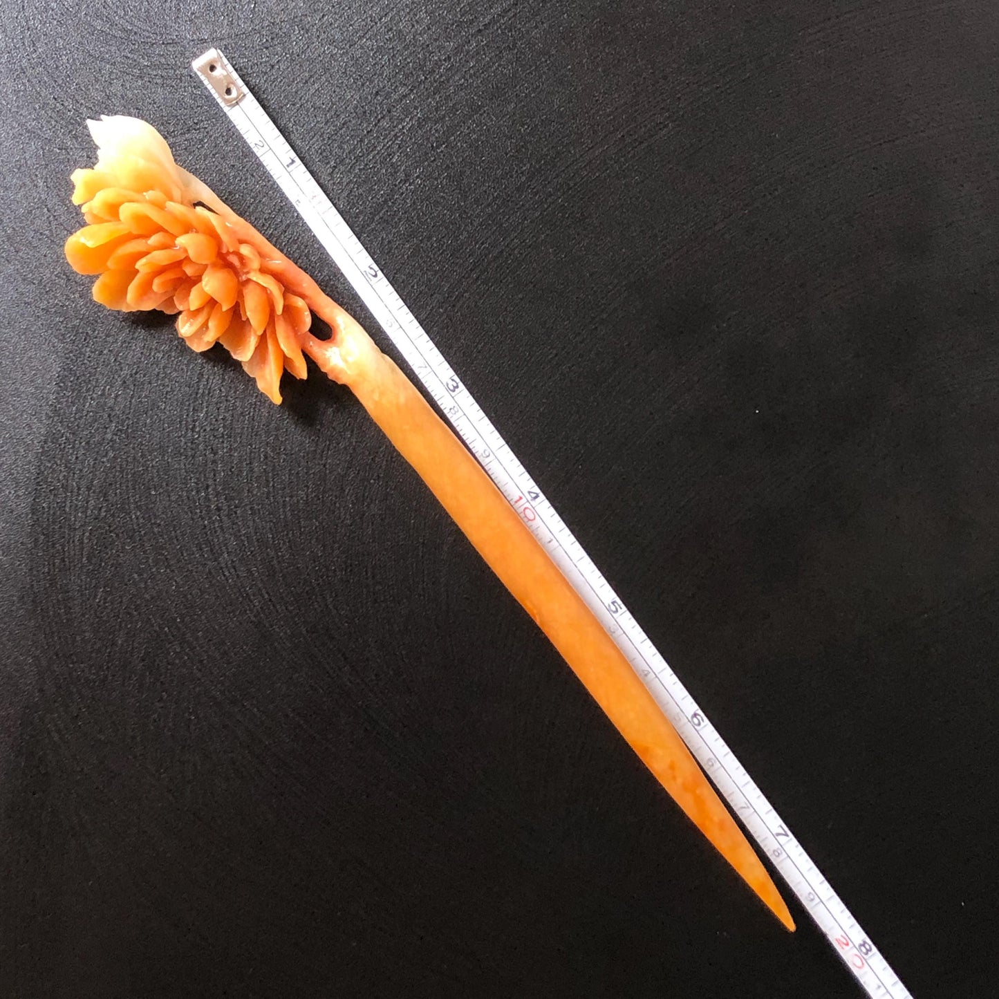 Xiu Jade Serpentine Hand Carved Peony Flower Hair Stick: Natural Untreated Bicolor White Red Jade Hairpin, Vintage Hanfu Hair Jewelry Gift for her Bridal Shower gift bridal hair clip wedding headpiece wedding hair jewelry bridal hair accessories red jade carving yellow jade hand engraved flower handcrafted hair stick japanese hairpins korean hair stick chinese hair comb antique hair fork hanfu hair pins certified untreated jade multicolor jade bicolor jade flower carving peony carving