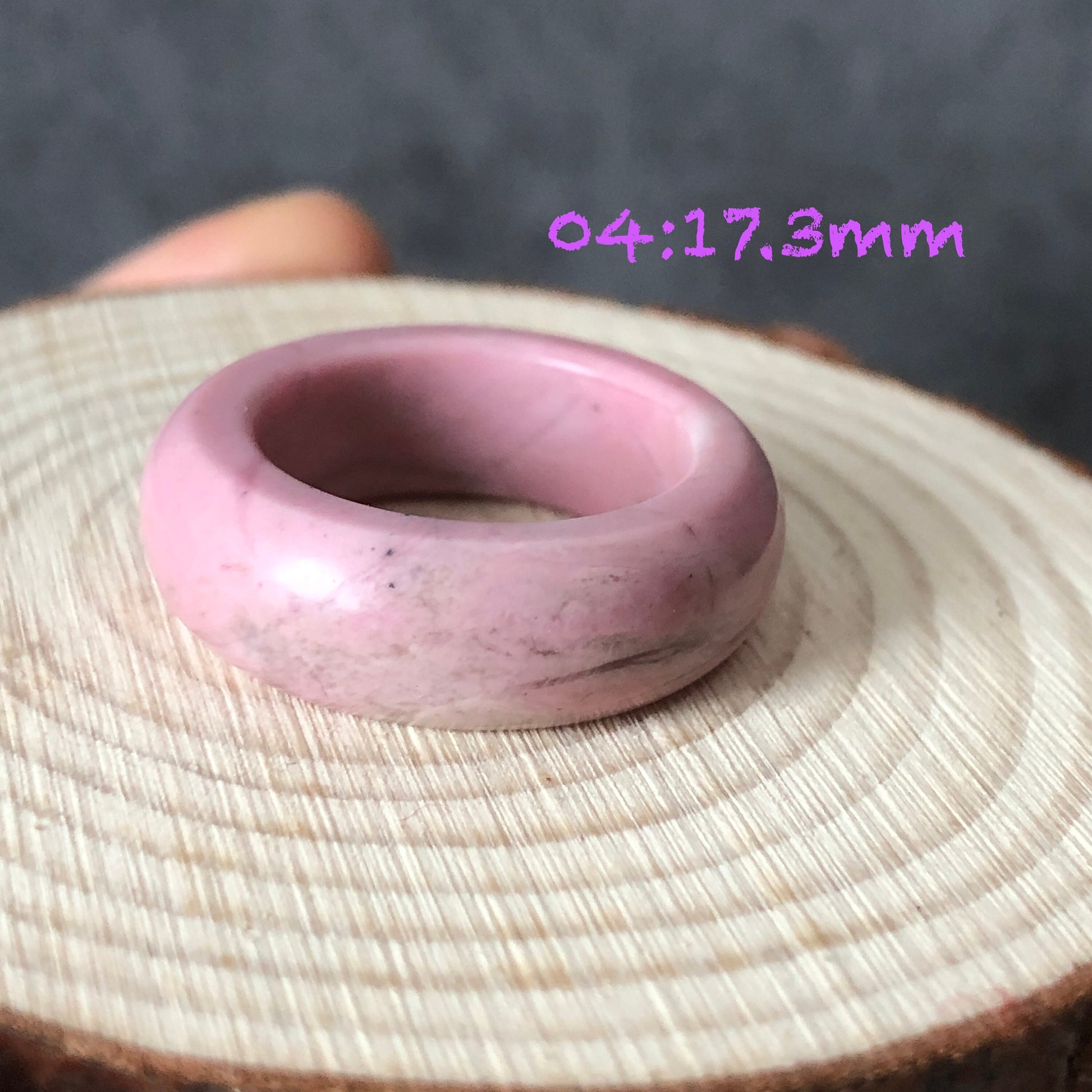 Natural High Quality Rhodonite Ring | High Tea Collection | 15-17mm | Sweet & Cute | Natural Rhodonite