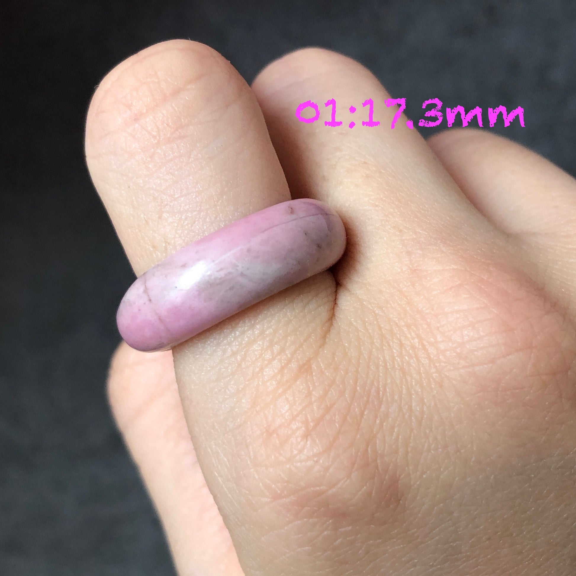 Rhodonite Cat Paw Ring | Milky Pink | Sweet and Cute | Natural Rhodonite| 17mm