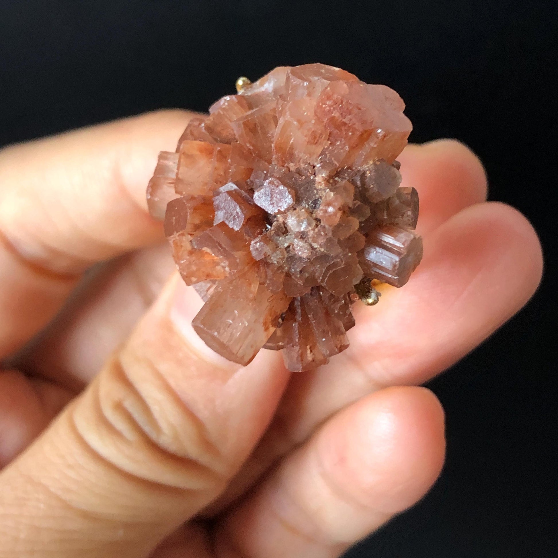 Raw Aragonite Star Clusters Crystal Ring | Milk Coffee | Caramel Brown | Grounding Stone | Statement Ring | Root Chakras | June Birthstone