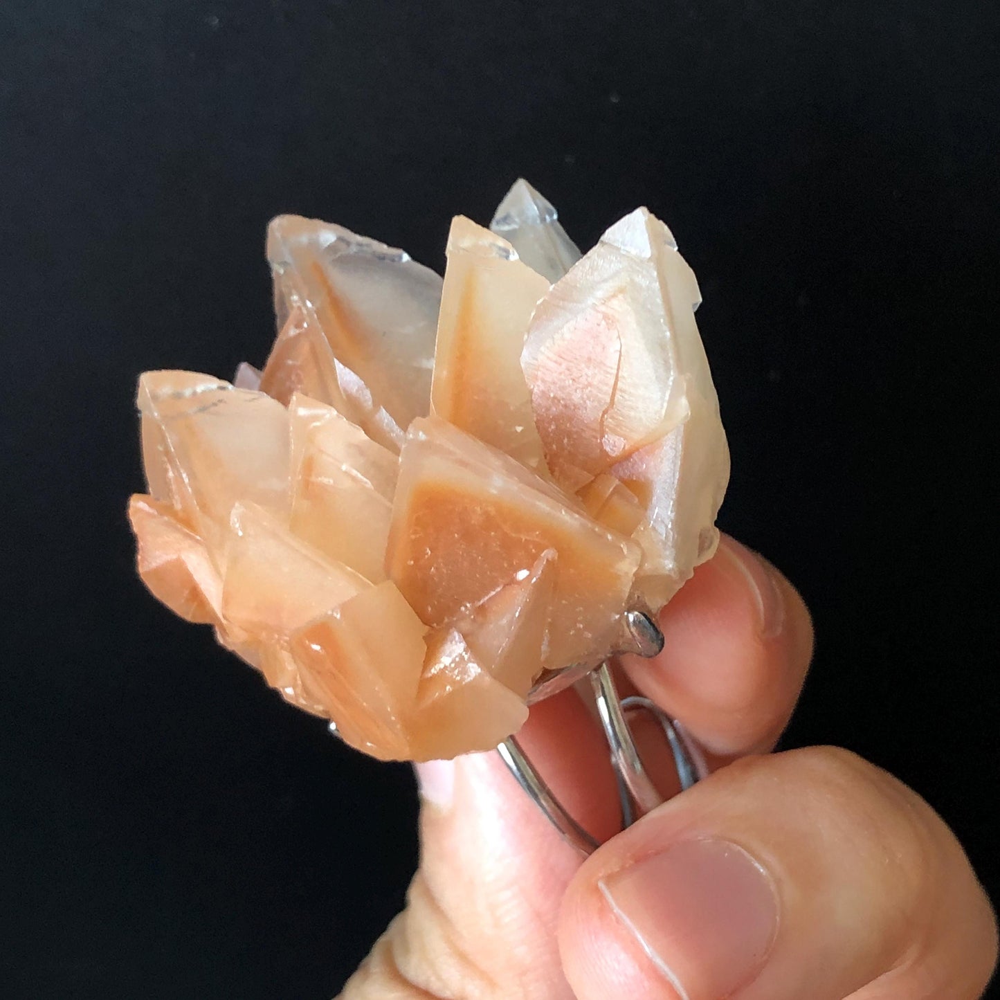 Natural Raw calcite Ring, Coral Hedgehog, Raw Stone Ring Big Crystal Ring, Chunky Irregular Ring Gift, Gothic Ring, Large Statement Ring