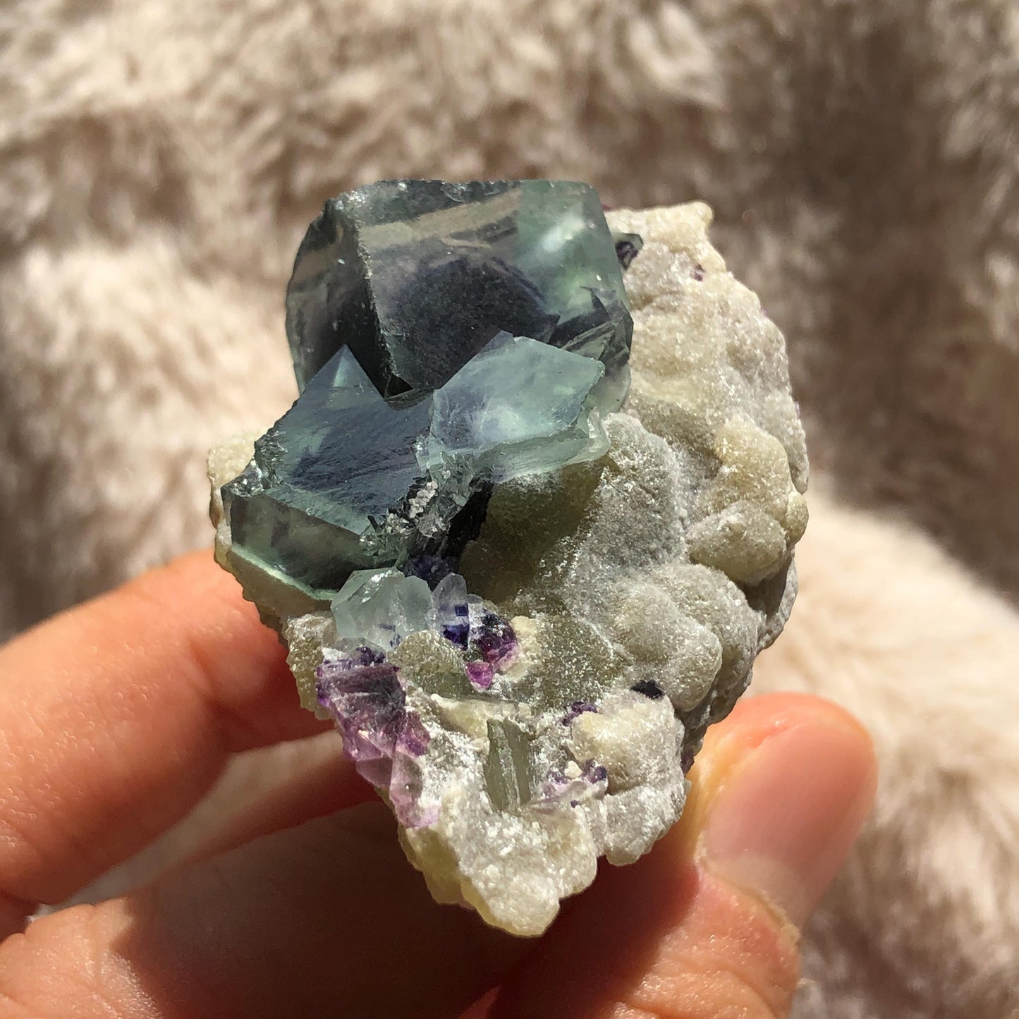 Raw Phantom Fluorite Ring, Big Raw Stone Ring Large Raw Crystal Ring Blue, Huge Statement Ring, Chunky Irregular Ring Gift, Adjustable Band Ring, Huge Cocktail Ring, Raw Mineral Ring, February March Birthstone Ring, Third Eye Chakra Crystal Ring
