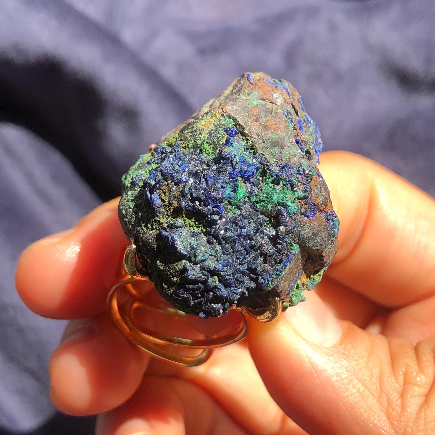 Blue Raw Azurite Malachite Ring, Chessylite ring, Shiny Raw Crystal Ring Xlarge, Hugh statement ring, Large Gemstone Ring, Raw Azurite Quartz Ring, Malachite Stone Ring, statement ring man, Chunky Stone Ring, large cocktail ring, Irregular Ring