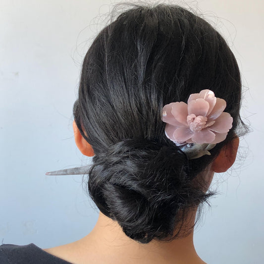 Natural Xiu Jade Serpentine Hand Carved Kalanchoe Flower Hair Pin | Pink, Green, Grey Jade Hair Stick | Asian Chinses Vintage Style Gift for her, pink jade hairpin green jade hair comb black jade hair fork korean hair pin japanese hair stick bridal hairpin wedding hair clip hanfu hairpin mother day gift jade carving
