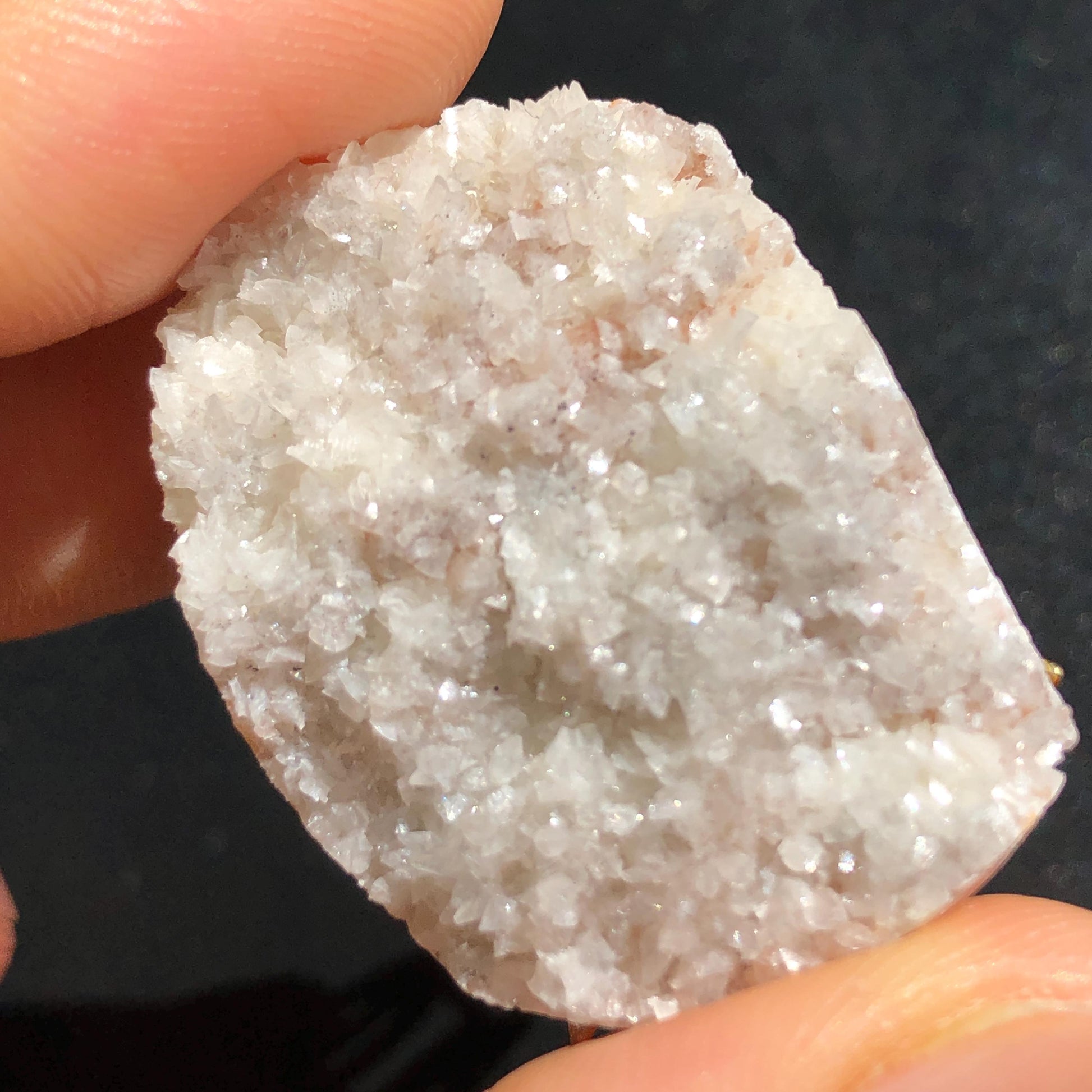 Raw Calcite with Pink Quartz Crystal Ring | Shredded Coconut Strawberry Candy | Big Stone Ring Large Crystal Ring Chunky Irregular Gemstone, healing stone communication crystal, pink crystal ring gold plated copper ring adjustable band ring statement ring for men gift for her women cocktail ring minerals specimen
