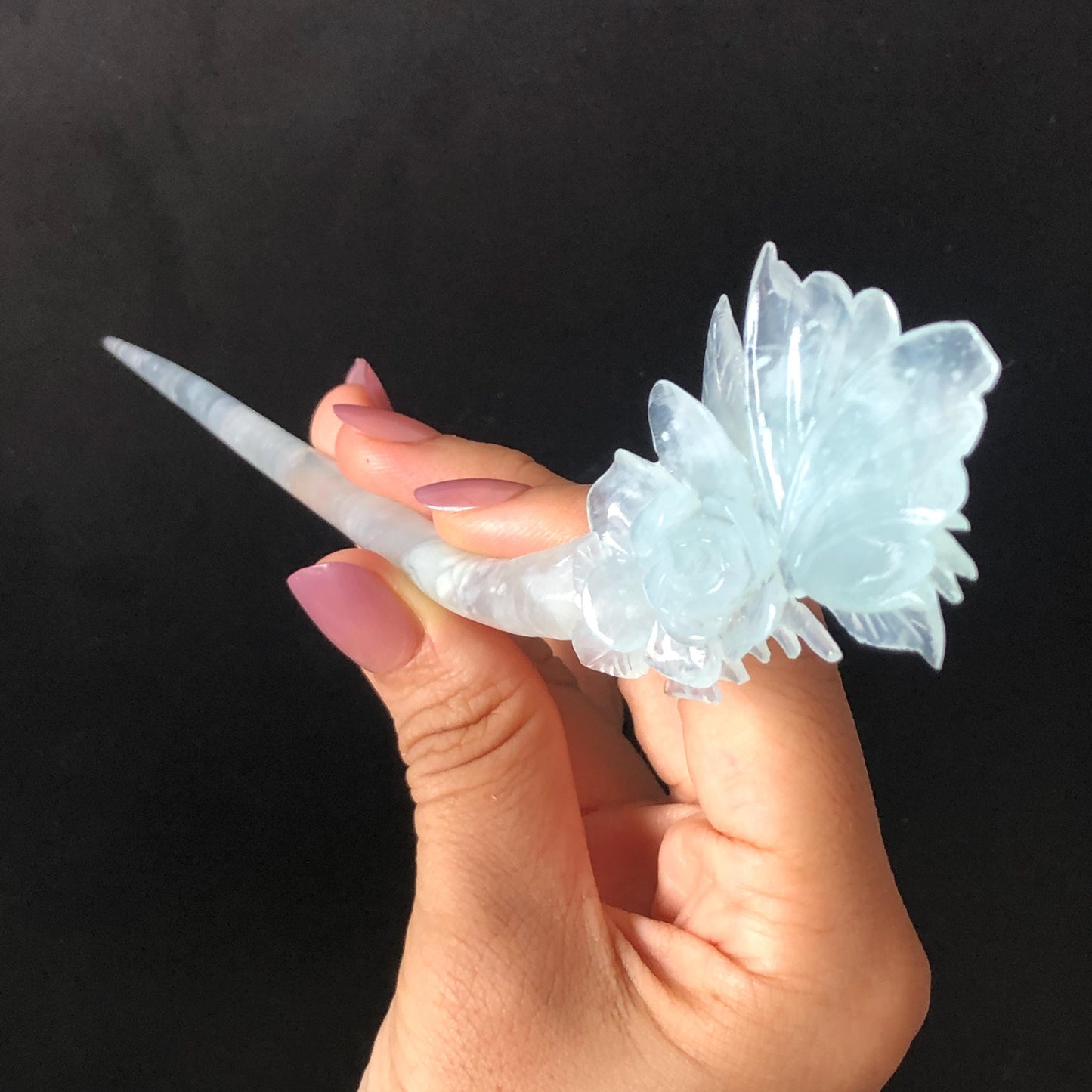 Certified Xiu Jade Serpentine Carved Butterfly & Flower Hair Pin, Blue Jade Hair Stick, Asian Hair Fork, Wedding Headpiece Hair accessories blue jade carving butterfly carving flower carving hand engraved jade hair fork japanese hair clip
korean hair stick antique hair pins vintage hair comb wedding hair accessories bridal shower gift engagement hairpins certified jade natural unteated jade with cerificate