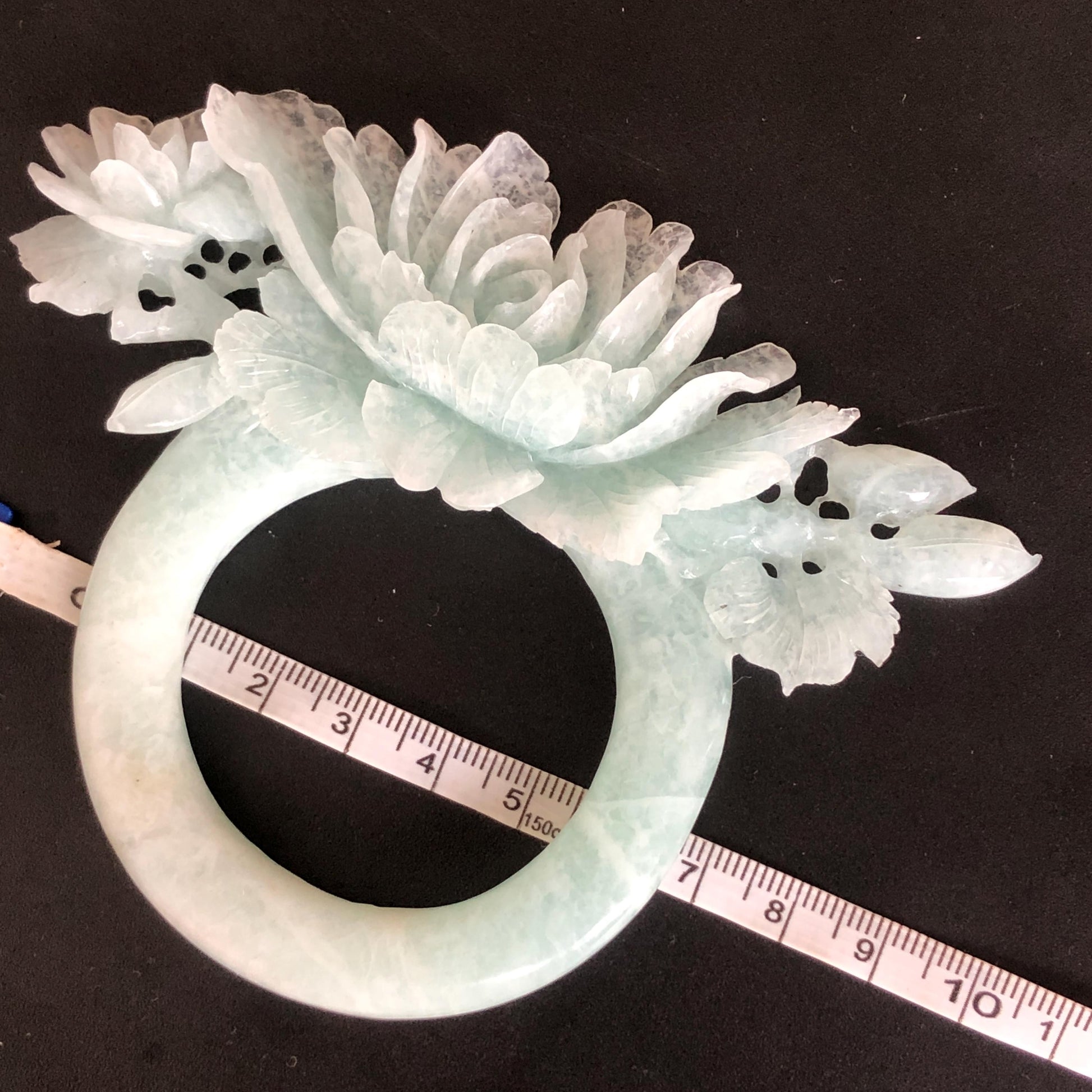 Xiu Jade Serpentine Hand Carved Peony Hair Pin: Certified Natural Frosty Sky Blue Jade Hair Stick, Asian Vintage Hair Fork | Chinese Vintage Hanfu Antique Bridal Hair Fork Gift for her japanese hairpin korean hair stick chinese hair fork vintage hair comb antique hair pins hanfu hair stick bridal shower hair jewelry wedding headpiece engagement hair accessory jade carving hand engraved jade hand carved flower jade hairpins untreated natural jade with certificate phoenix carving peony carving