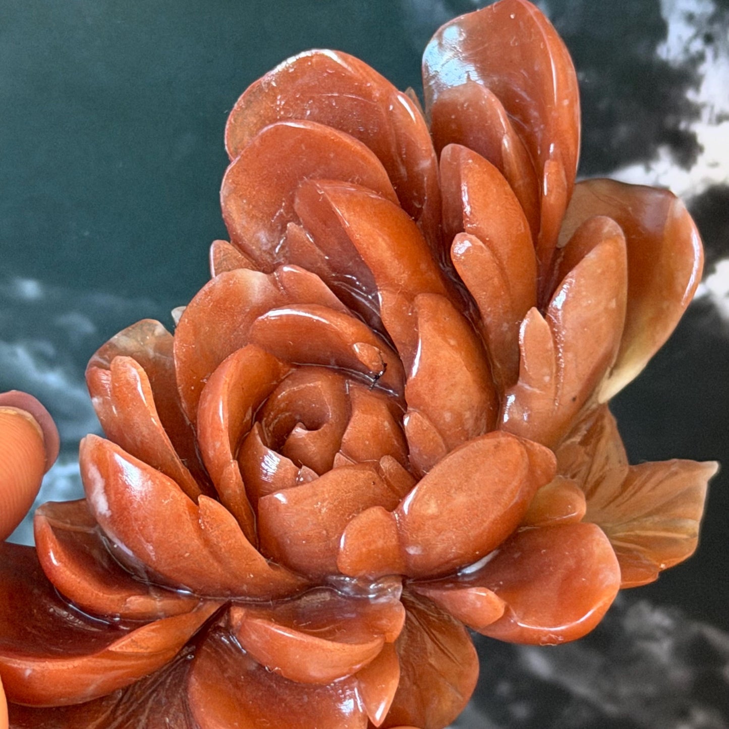 Xiu Jade Serpentine Hand Carved Bird & Red Peony Hair Clip: Certified Natural Rare-found Red Jade Flower Carving Vintage Hanfu Hair Jewelry  Gift for her Bridal Shower gift bridal hair clip wedding headpiece wedding hair jewelry bridal hair accessories red jade carving white jade hand engraved flower hair stick japanese hairpins korean hair stick chinese hair comb vintage hair pins antique hair fork hanfu hair pins certified untreated jade