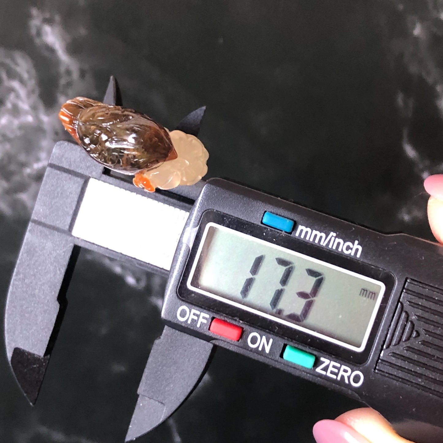 Xiu Jade (Serpentine) Hand Carved Bird and Flower Statement Ring 17.3mm (US 7): Natural Brown Green White Jade Ring Band Ring gift for her brown jade carving white jade multi colour jade bird carving hand engraved statement ring flower carving hand carved flower natural untreated jade handcrafted jade ring 3D carving Stone carving Gemstone Carving Bird Lover gift jade cocktail ring jade band ring green jade