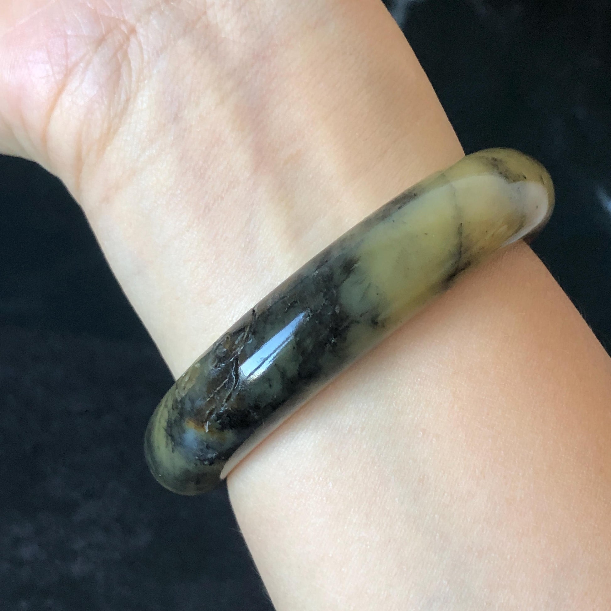 56mm Xiu Jade Serpentine Hand Carved Peony Flowers Bangle: Natural White Brown Yellow Green Jade Handcrafted Bracelet, Stone Carving Gemstone Jewelry Gemstone Jewelry Gift for her wide jade bangle jade carving hand engraved stone carving natural untreated jade bracelet green jade yellow jade brown jade handcraft jade peony carving flower carving chinese jade vintage bangle antique bracelet