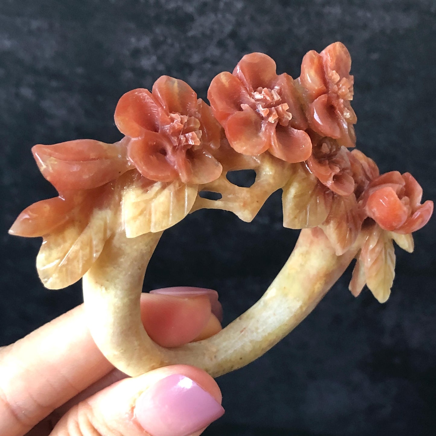 Xiu Jade Serpentine Hand Carved Plum Blossom Flower Hair Pin: Certified Natural Yellow and Red Jade Hair Stick, Asian Vintage Hair Fork Chinese Vintage Hanfu Antique Bridal Hair Fork Gift for her japanese hairpin korean hair stick chinese hair fork vintage hair comb antique hair pins hanfu hair stick bridal shower hair jewelry wedding headpiece engagement hair accessory jade carving hand engraved jade hand carved flower jade hairpins untreated natural jade with certificate flower carving