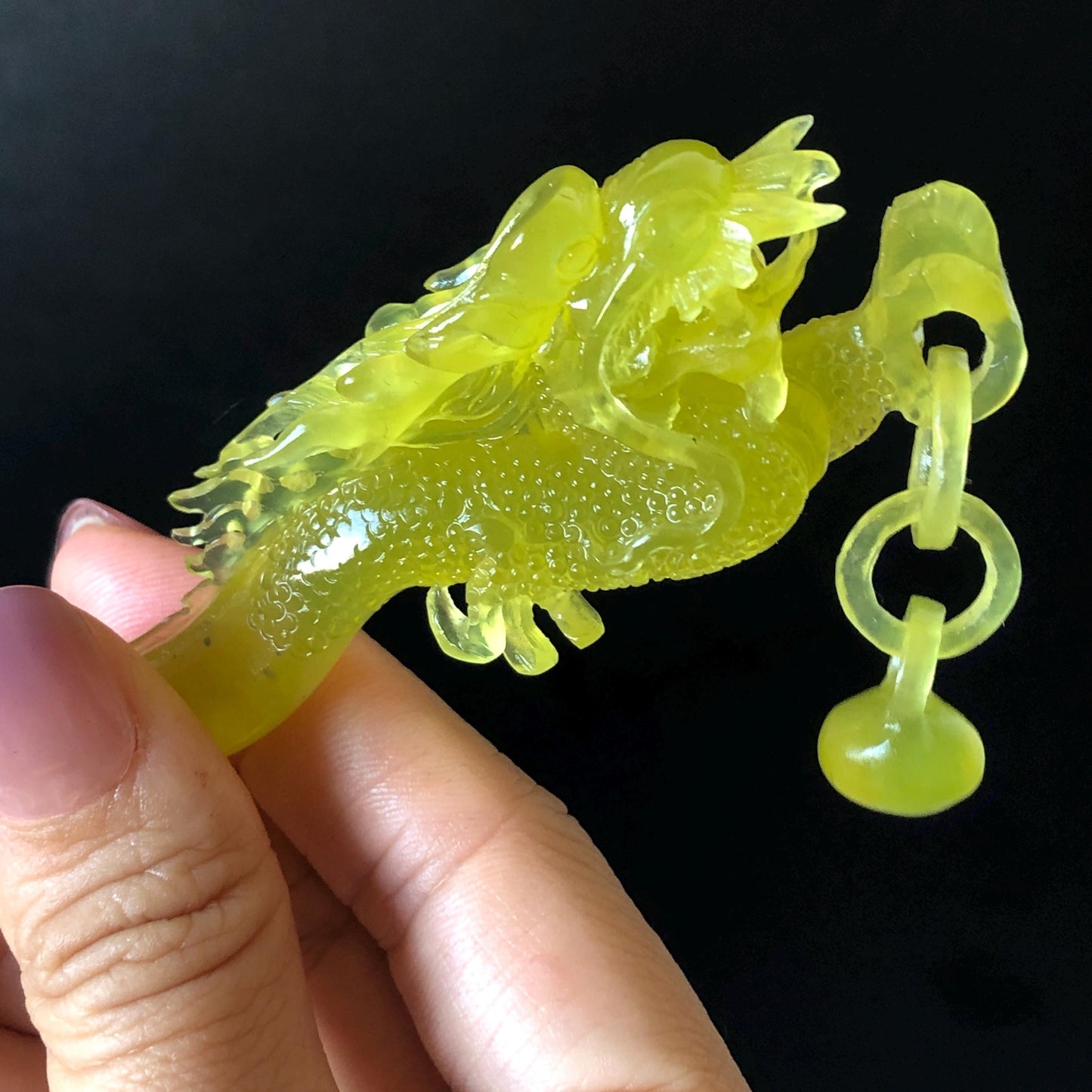 Xiu Jade Serpentine Hand Carved Soaring Dragon Hair Pin: Certified Natural Ice Golden Yellow Jade Hair Stick | Asian Vintage Hair Fork Gift for her japanese hairpin korean hair stick hanfu hair fork vintage hair comb antique hair pins dragon carving hand engraved dragon yellow jade carving hand carved dragon hair stick tassel wedding headpiece bridal shower gift bridal hair clip ice dragon hair stick