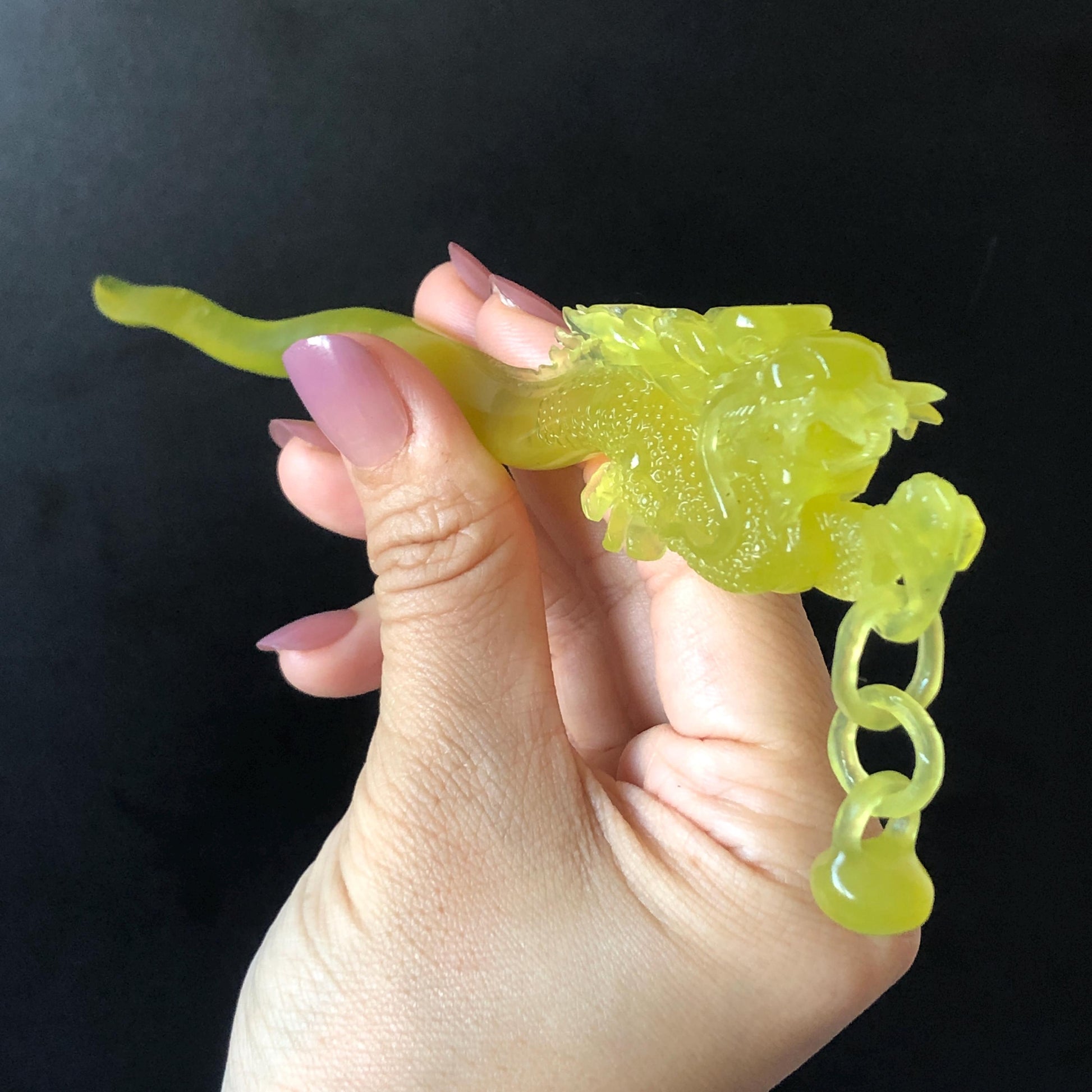 Xiu Jade Serpentine Hand Carved Soaring Dragon Hair Pin: Certified Natural Ice Golden Yellow Jade Hair Stick | Asian Vintage Hair Fork Gift for her japanese hairpin korean hair stick hanfu hair fork vintage hair comb antique hair pins dragon carving hand engraved dragon yellow jade carving hand carved dragon hair stick tassel wedding headpiece bridal shower gift bridal hair clip ice dragon hair stick