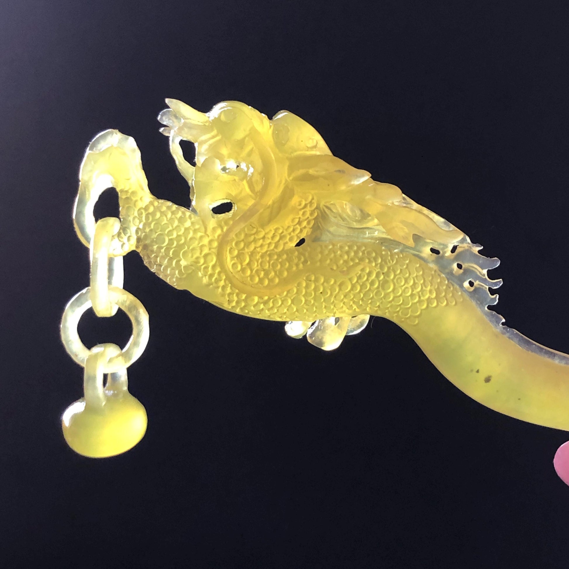 Xiu Jade Serpentine Hand Carved Soaring Dragon Hair Pin: Certified Natural Ice Golden Yellow Jade Hair Stick | Asian Vintage Hair Fork Gift for her japanese hairpin korean hair stick hanfu hair fork vintage hair comb antique hair pins dragon carving hand engraved dragon yellow jade carving hand carved dragon hair stick tassel wedding headpiece bridal shower gift bridal hair clip ice dragon hair stick