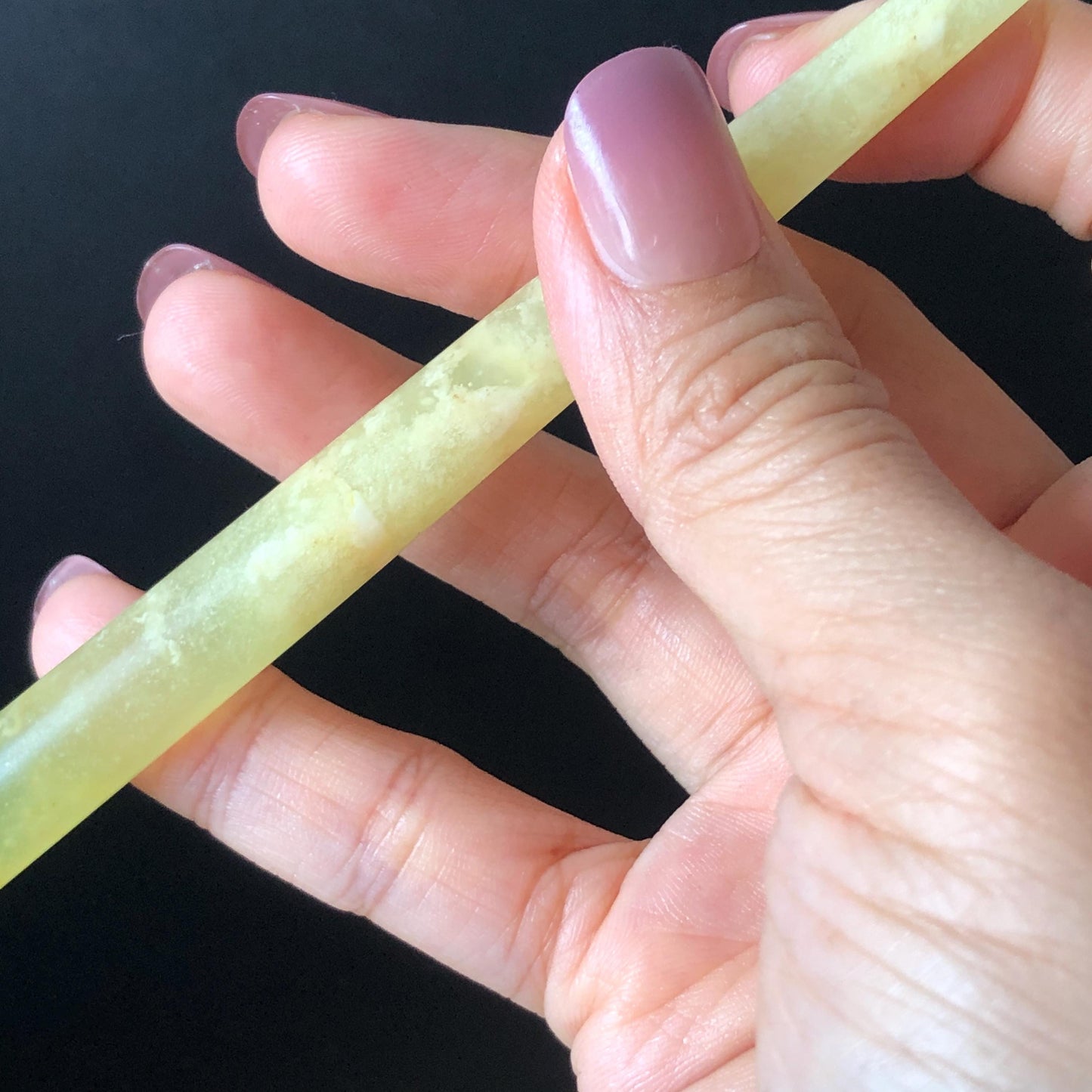 Xiu Jade Serpentine Hand Carved Small Peony Hair Pin: Certified Natural Yellow Green Jade Hair Stick, Asian Vintage Chinese Vintage Hanfu Antique Hair Fork Gift for her japanese hairpin korean hair stick vintage hair comb antique hair pins hanfu hair stick bridal shower hair jewelry wedding headpiece engagement hair accessory jade carving hand engraved jade hand carved flower jade hairpins untreated natural jade certificate phoenix carving peony carving green jade yellow jade multicolour jade