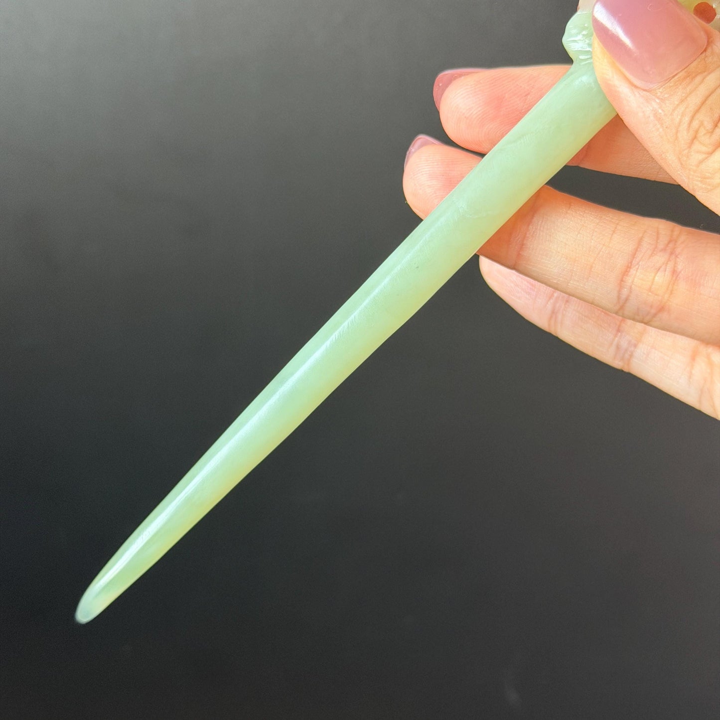 Xiu Jade Serpentine Hand Carved Pink Lotus Flower Hair Pin: Natural Pink & Green Jade Handcrafted Hair Stick 3D stone carving Hair Jewelry | Asian Chinese Vintage Hanfu Hair Fork gift for her pink jade carving green jade flower carving yulan carving hand engraved yulan hairpins japanese hair stick korean hair pins vinatge hair fork chinese hair comb antique hairpins wedding headpiece engagement hair jewelry bridal shower gift bridal hair accessory 3D stone carving