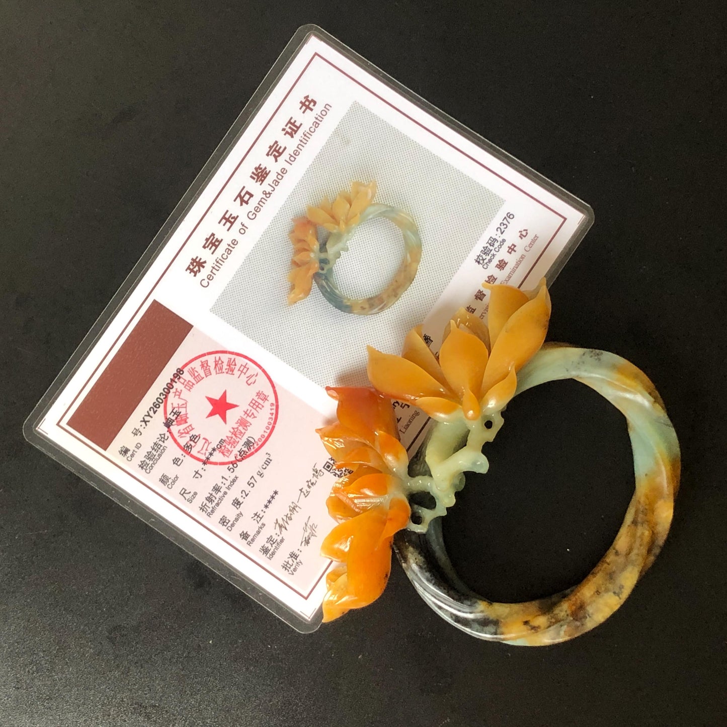 Xiu Jade Serpentine Hand Carved Yulan Flowers Hair Pin: Certified Natural Multicolor Orange Yellow Green Jade Hair Stick, Asian Vintage Hair Fork  Chinese Antique Bridal Gift for her japanese hairpin korean hair stick hair comb antique hair pins hanfu hair stick bridal shower hair jewelry wedding headpiece engagement hair accessory jade carving hand engraved jade hand carved flower jade hairpins untreated jade certificate flower carving yulan carving 3D stone carving handcrafted magnolias jade