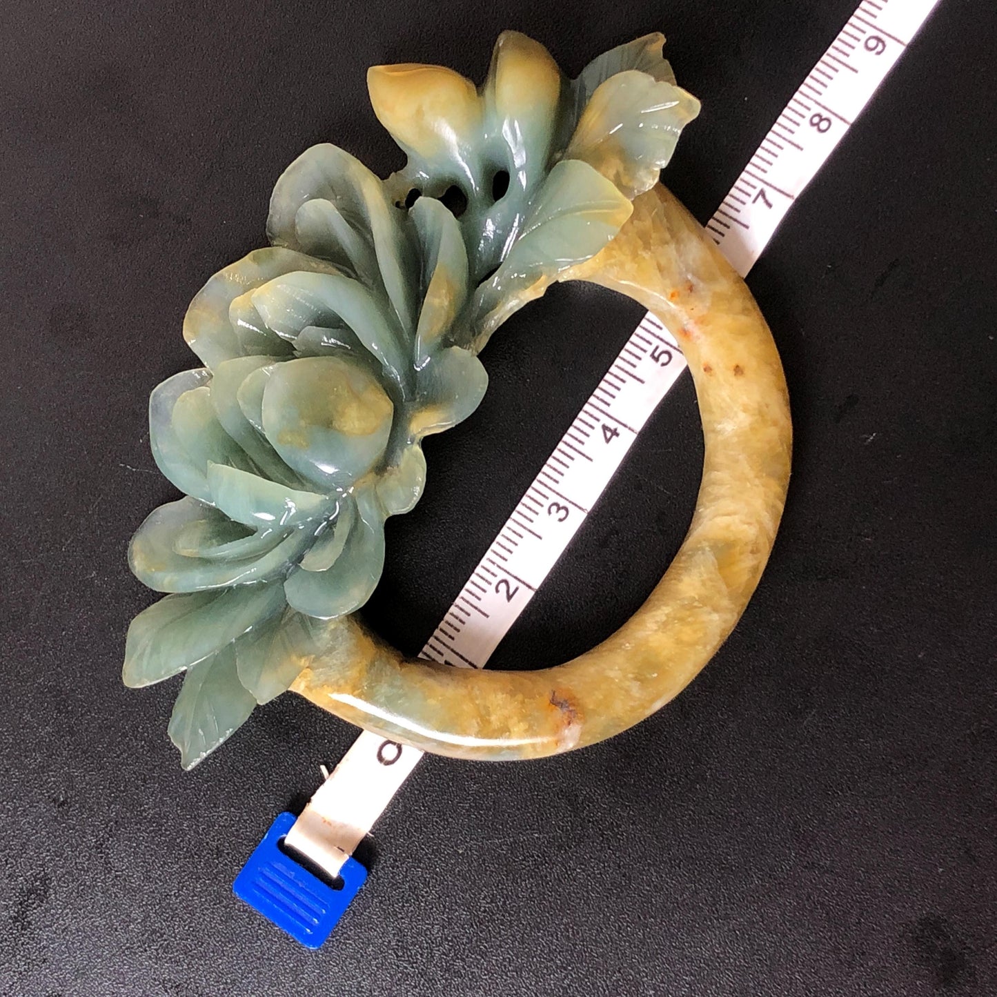 Xiu Jade Serpentine Hand Carved Small Peony Hair Pin: Certified Natural Yellow Green Jade Hair Stick, Asian Vintage Chinese Vintage Hanfu Antique Hair Fork Gift for her japanese hairpin korean hair stick vintage hair comb antique hair pins hanfu hair stick bridal shower hair jewelry wedding headpiece engagement hair accessory jade carving hand engraved jade hand carved flower jade hairpins untreated natural jade certificate phoenix carving peony carving green jade yellow jade multicolour jade