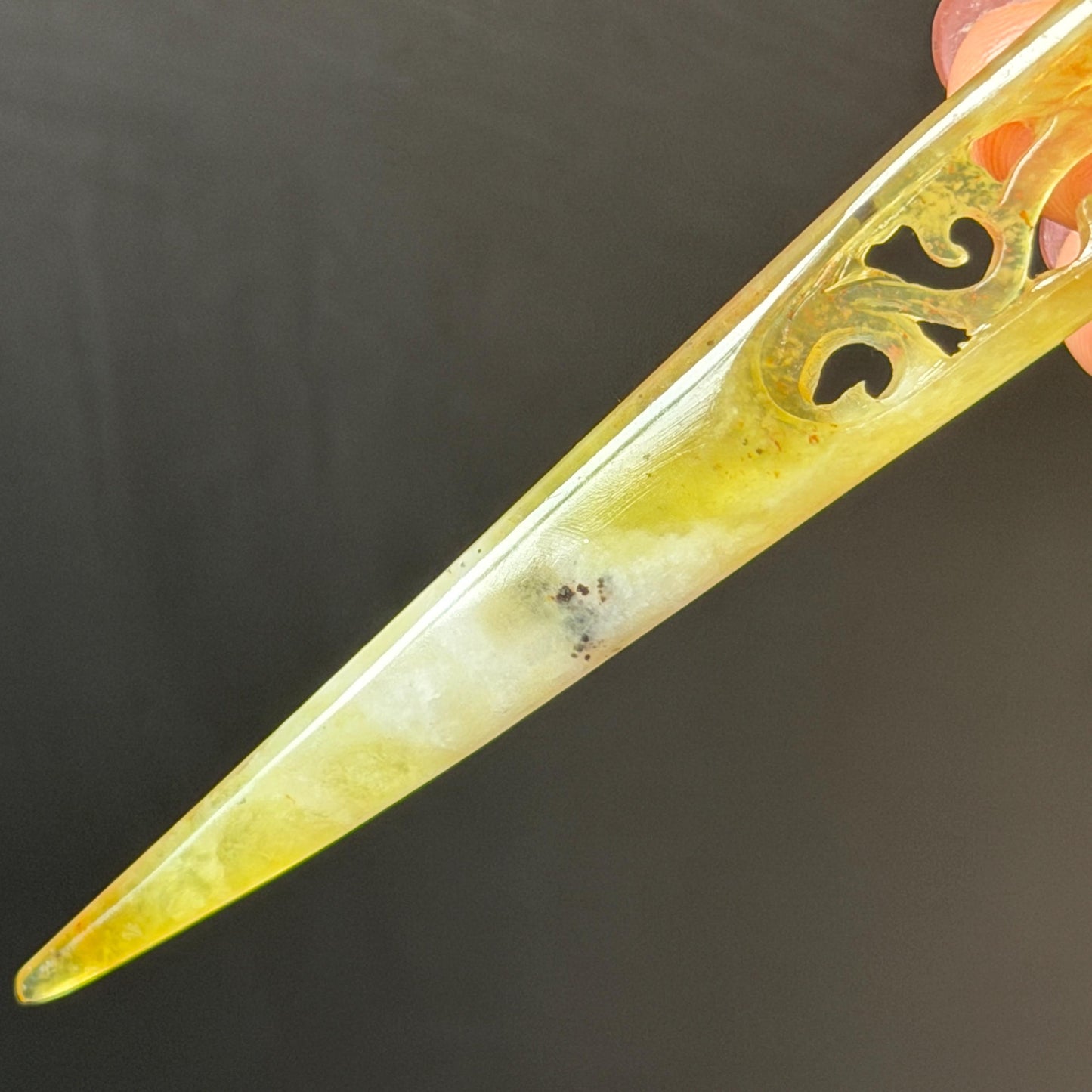 Xiu Jade Serpentine Hand Carved Camellia Flower Hair Stick: Natural Multicolor White Yellow Red Jade Hairpin, Vintage Hanfu Hair Jewelry Gift for her Bridal Shower gift wedding headpiece wedding hair jewelry bridal hair accessories red jade carving yellow jade hand engraved flower handcrafted hair stick japanese hairpins korean hair stick chinese hair comb vintage hair pins antique hair fork hanfu hair pins certified untreated jade multicolor jade bicolor jade flower carving Camellia carving