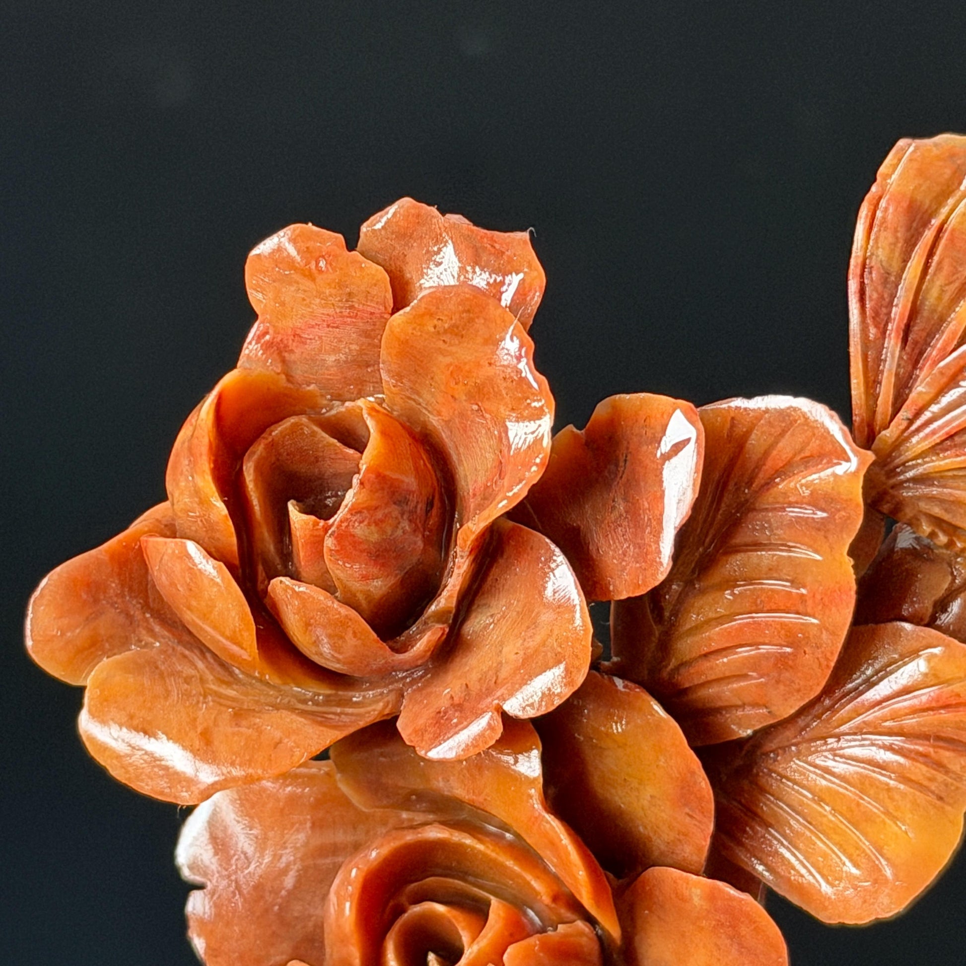 Xiu Jade Serpentine Hand Carved Camellia Flower with Butterfly Hair Stick: Natural Red Jade Handcrafted Vintage Hanfu Hairpin, 3D Stone carving Hair Jewelry Gift for her Bridal Shower gift hair clip wedding headpiece bridal hair accessories red jade carving white jade hand engraved flower hair stick japanese hairpins korean hair stick chinese hair comb vintage hair pins antique hair fork hanfu hair pins certified untreated jade bridal shower gift flower carving butterfly carving