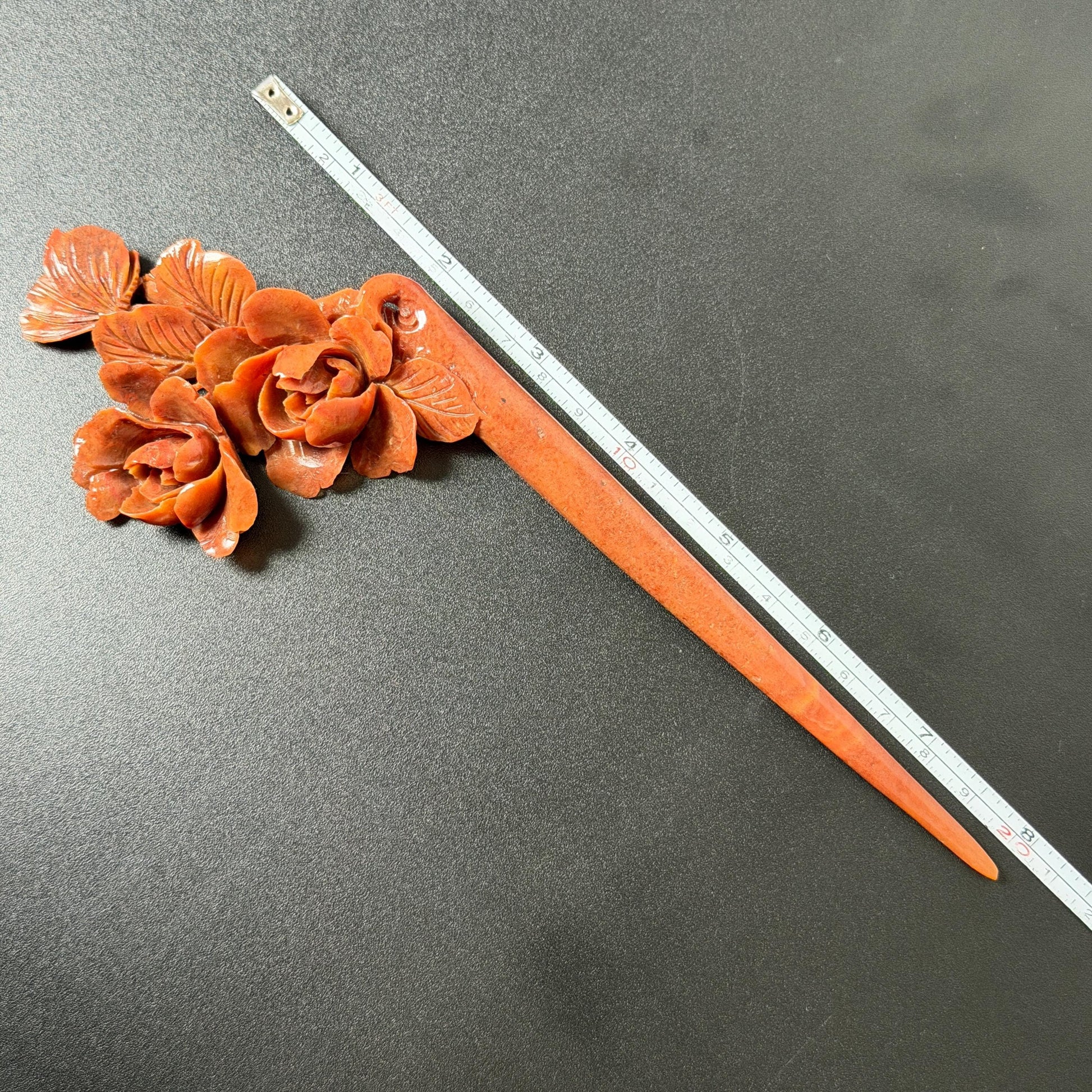 Xiu Jade Serpentine Hand Carved Camellia Flower with Butterfly Hair Stick: Natural Red Jade Handcrafted Vintage Hanfu Hairpin, 3D Stone carving Hair Jewelry Gift for her Bridal Shower gift hair clip wedding headpiece bridal hair accessories red jade carving white jade hand engraved flower hair stick japanese hairpins korean hair stick chinese hair comb vintage hair pins antique hair fork hanfu hair pins certified untreated jade bridal shower gift flower carving butterfly carving