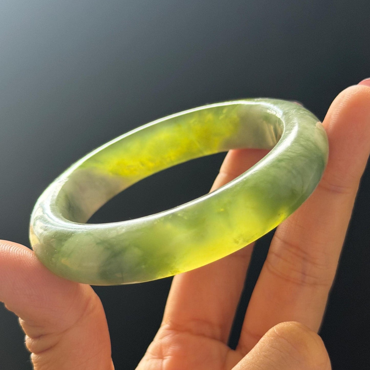 55.3mm Xiu Jade Serpentine Hand Carved Lotus Flowers Bangle: Natural White Green Jade Handcrafted Bracelet, Stone Carving Gemstone Jewelry  Gift for her wide jade bangle jade carving hand engraved stone carving natural untreated jade bracelet white jade green jade handcrafted jade lotus carving flower carving chinese jade vintage bangle antique bracelet sesame bracelet multi colour jade mother day gift green tea latte