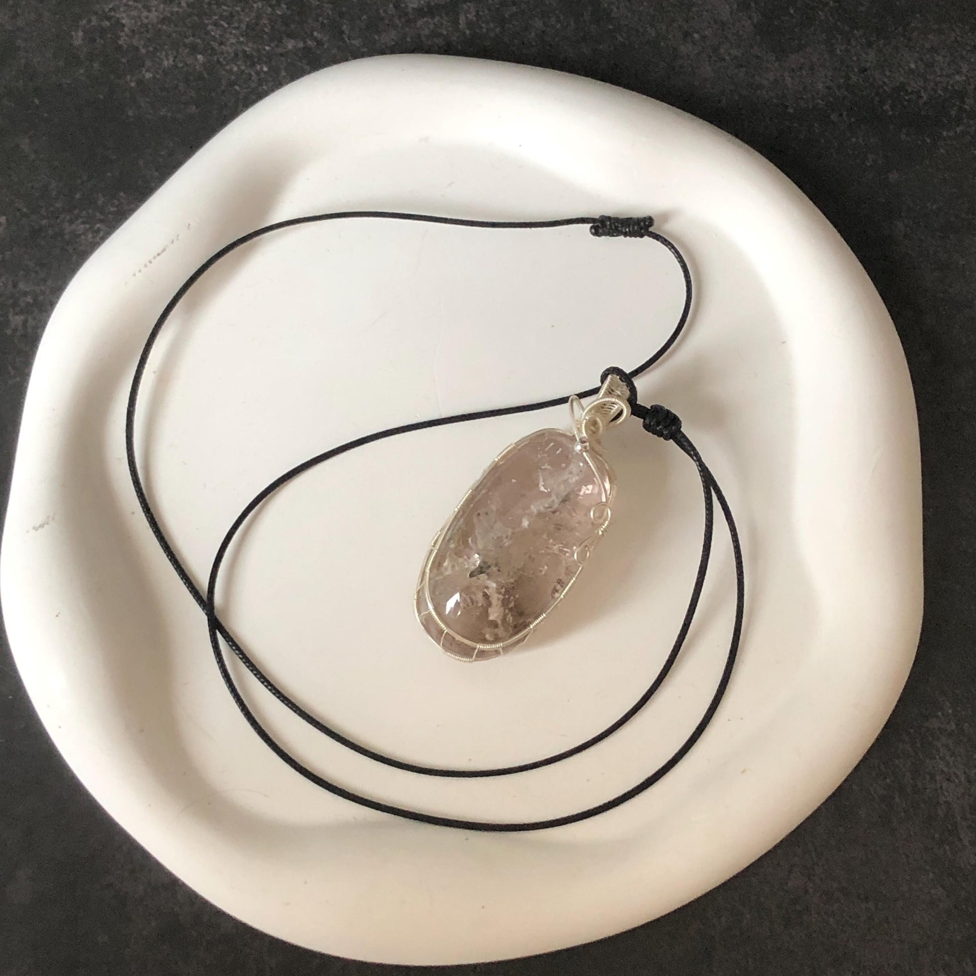 Ultra Rare! Moving Chalcopyrite Enhydro Quartz Cabochon Pendant Adjustable Necklace: with Shifting Bubble Inclusion Polished Crystal | Natural Gemstone Birthstone Gift for her enhydro crystal water bubble inclusion quartz chalcopyrite cubes mineral specimen silver pendant flowing sand inclusion rainbow quartz big enhydro charm choker palm stone for meditation healing stone necklace chakra abundance stone chakra crystal healing stone birthday gift