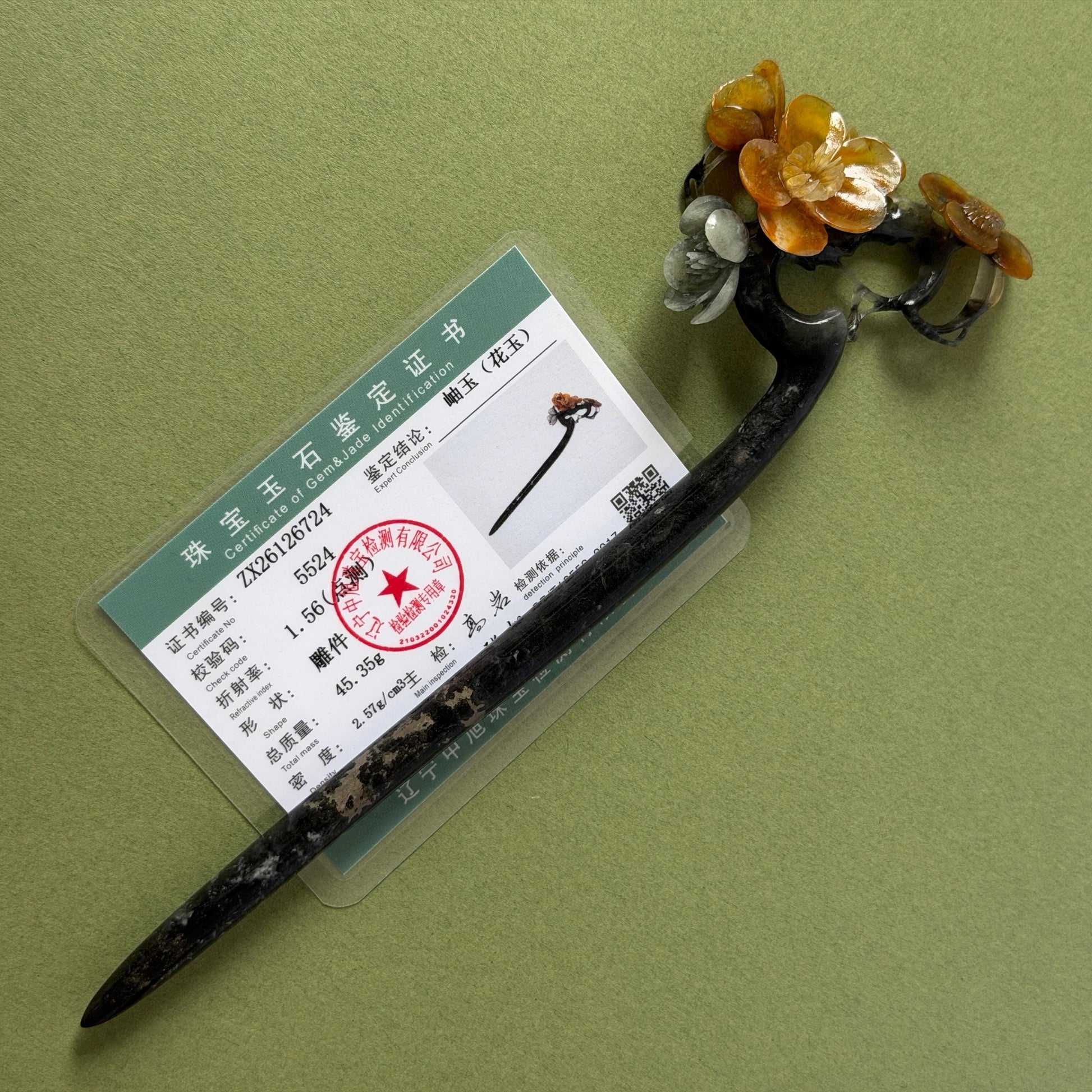 Xiu Jade Plum Blossom Flower Hand Carved Hair Pin: Natural Certified Serpentine Muticolor Black White Yellow Jade Handcrafted Flower Hair Stick | Asian Vintage Hair Fork 3D stone carving Hair Jewelry Chinese Hanfu Hair Fork gift for her yellow jade carving white jade black jade flower carving hand engraved hairpins japanese hair stick korean hair pins hair fork hair comb antique hairpins wedding headpiece engagement hair jewelry bridal shower gift wedding bridal hair accessory asian hair crown