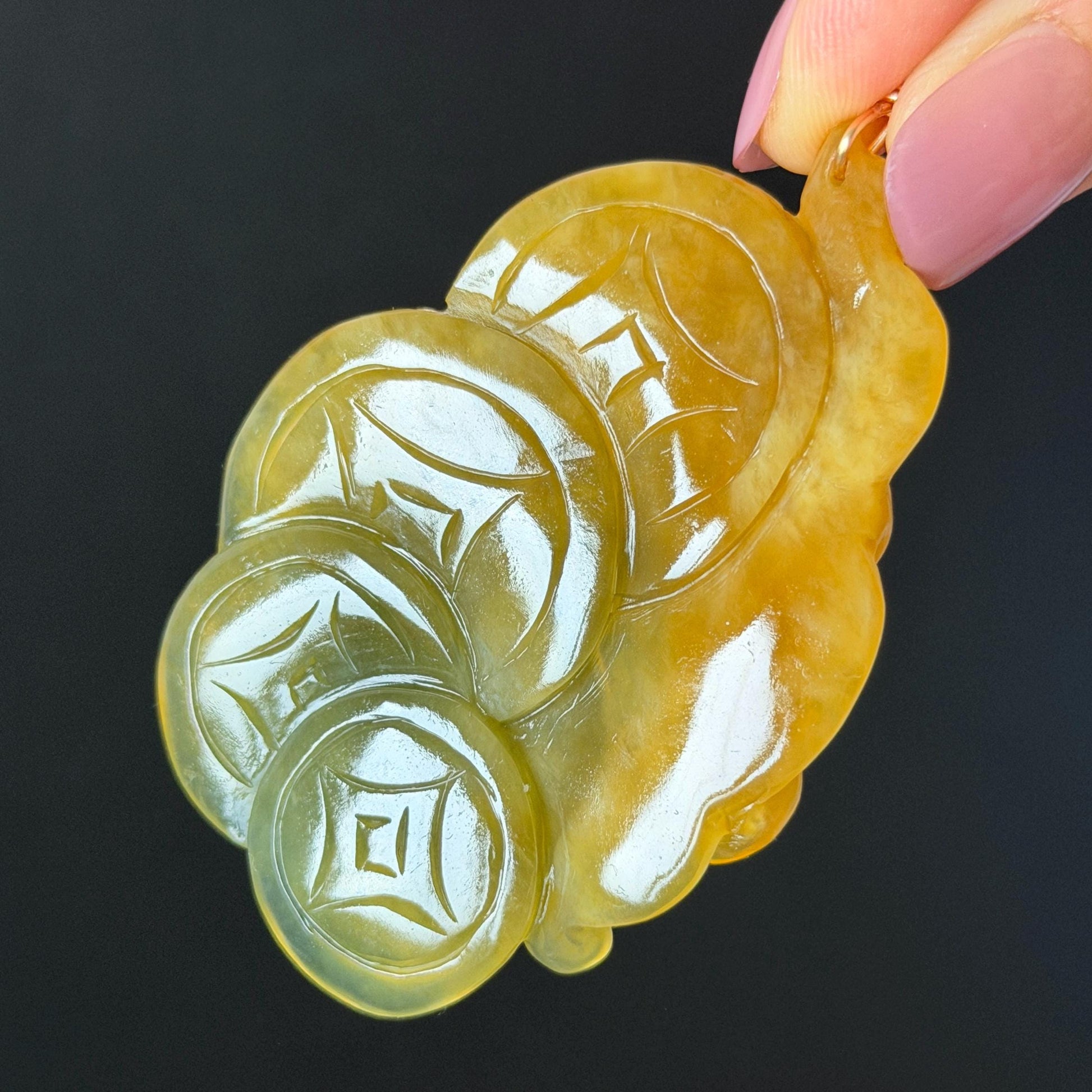Xiu Jade Pixiu Hand Carved Pendant Adjustable Necklace: Natural Serpentine Yellow & Green Jade Hand Engraved Charm | Abundance & Wealth | Stone Crystal Gemstone Jewellery gift for her gift for him hand engraved jade handcrafted jade charm blue jade green jade yellow jade brown jade red jade multicolor jade relief carving 3D stone carving pixiu carving antique pendant asian vintage charm lucky charm big pendant certificate jade untreat real jade pixiu lover gift