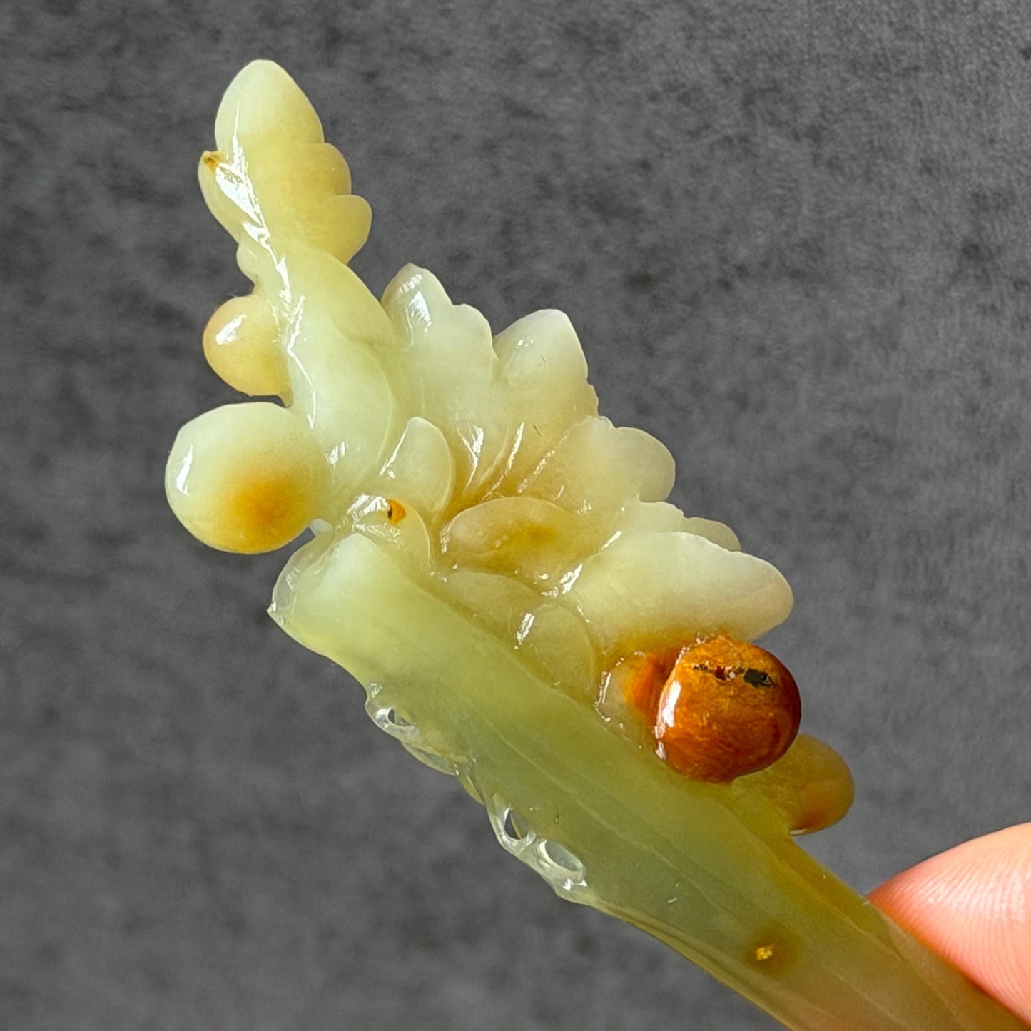 Xiu Jade Hand Carved Camellia Flower Hair Pin: Certified Natural Serpentine Multicolor Orange White Green Jade Handcrafted Hair Stick | Asian Vintage Hair Fork 3D stone carving Hair Jewelry | Chinese Hanfu Hair Fork gift for her green jade carving white jade orange jade flower carving camellia carving hand engraved hairpins japanese hair stick korean hair pins hair fork hair comb antique hairpins wedding headpiece engagement hair jewelry bridal shower gift bridal hair accessory  asian hair crown