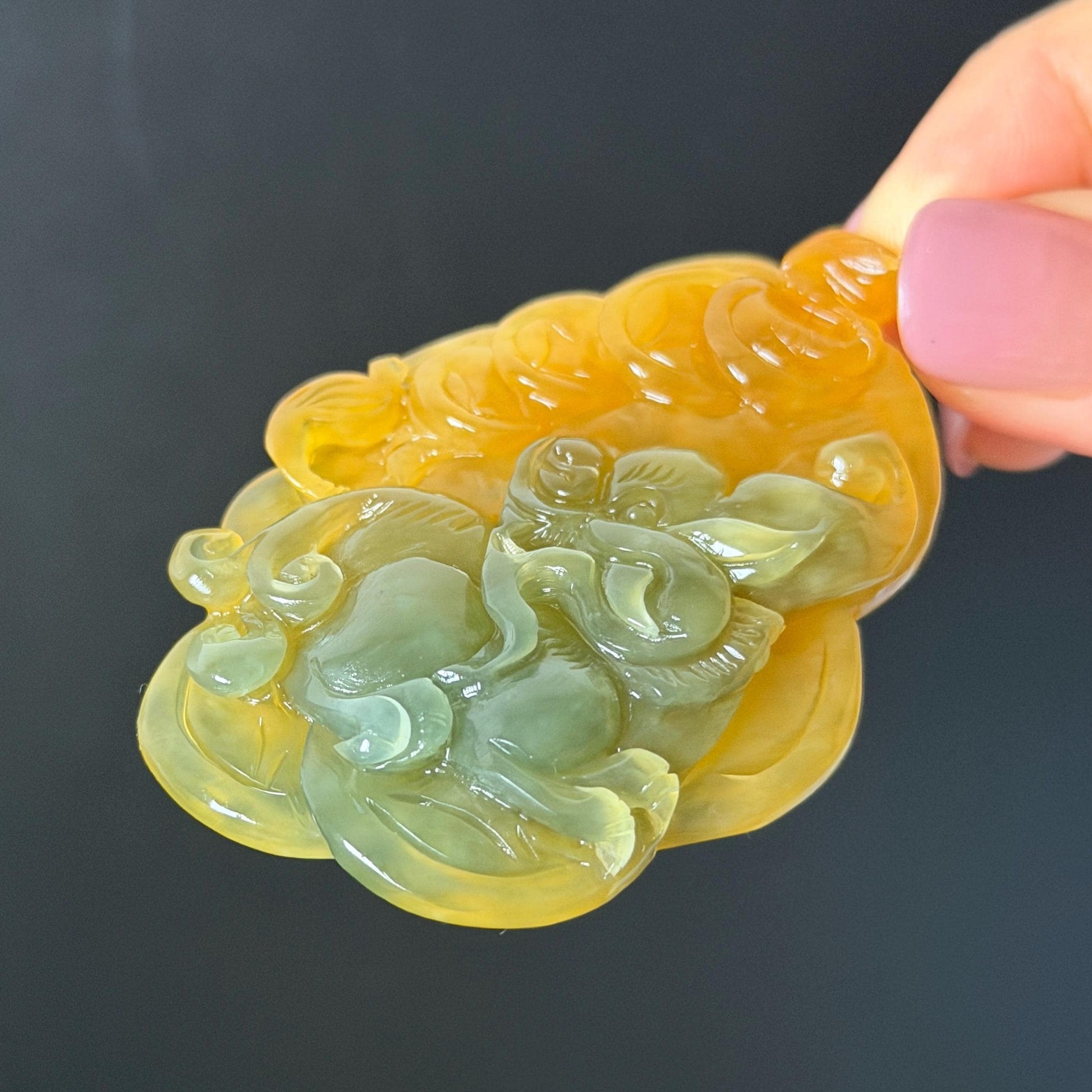 Xiu Jade Pixiu Hand Carved Pendant Adjustable Necklace: Natural Serpentine Yellow & Green Jade Hand Engraved Charm | Abundance & Wealth | Stone Crystal Gemstone Jewellery gift for her gift for him hand engraved jade handcrafted jade charm blue jade green jade yellow jade brown jade red jade multicolor jade relief carving 3D stone carving pixiu carving antique pendant asian vintage charm lucky charm big pendant certificate jade untreat real jade pixiu lover gift