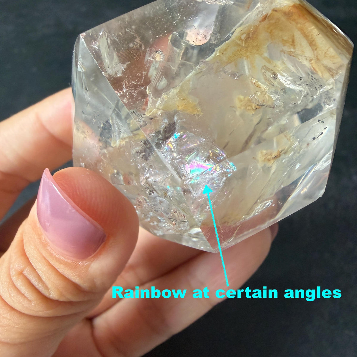Ultra Rare! Enhydro Quartz Palm Stone: UV-reactive Yellow & White Sand Waterfall and Multiple Big Moving Bubbles Inclusion Golden Healer Polished Crystal | Natural Gemstone Birthstone Gift for her enhydro quartz sand water-fall pendant decorative piece gemstone charm stone pendant rainbow quartz polished stone crystal charm birthstone men necklace chakra crystal minerals specimen inclusion crystal inclusion crystal yellow sand inclusion yellow hematoid yellow iron oxide inclusion UV reactive