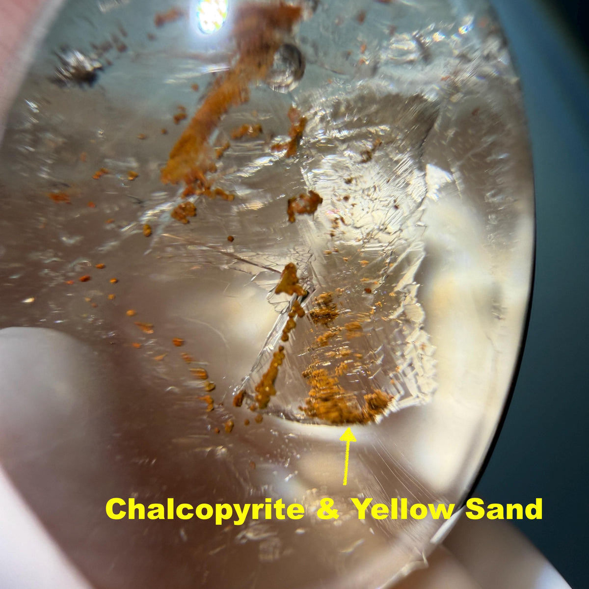 Rare! Polished Enhydro Quartz Flowing Chalcopyrite & Yellow Sand Waterfall with shifting bubble Inclusion Crystal Cabochon Pendant Necklace | Natural Gemstone Birthstone Gift for her quicksand enhydro quartz sand water-fall choker gemstone charm polished stone pendant birthstone men necklace chakra crystal minerals specimen sterling silver wire wrapped pendant inclusion quartz yellow sand inclusion rainbow quartz bubble inclusion cabochon inclusion crystal palm stone for meditation