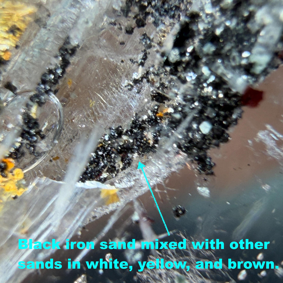 Ultra Rare! Polished Enhydro Quartz Flowing Iron Sand Inclusion Crystal Pendant Necklace | Colour Sand | Natural Gemstone Birthstone Gift for her quicksand enhydro quartz sand water-fall pendant necklace choker gemstone charm polished stone pendant crystal charm birthstone men necklace chakra crystal minerals specimen sterling silver wire wrapped pendant inclusion quartz white sand inclusion rainbow quartz bubble inclusion cabochon inclusion crystal palm stone bird charm golden healer