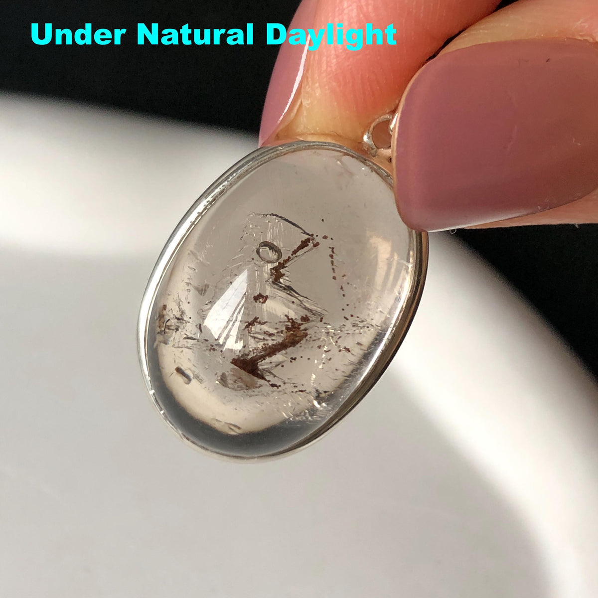 Rare! Polished Enhydro Quartz Flowing Chalcopyrite & Yellow Sand Waterfall with shifting bubble Inclusion Crystal Cabochon Pendant Necklace | Natural Gemstone Birthstone Gift for her quicksand enhydro quartz sand water-fall choker gemstone charm polished stone pendant birthstone men necklace chakra crystal minerals specimen sterling silver wire wrapped pendant inclusion quartz yellow sand inclusion rainbow quartz bubble inclusion cabochon inclusion crystal palm stone for meditation