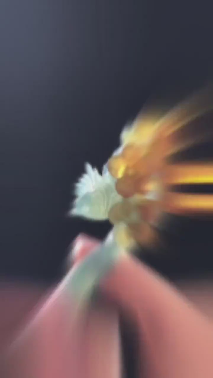 Certified Xiu Jade Serpentine Hand Carved Bird & Plum Blossom Flower Hair Pin